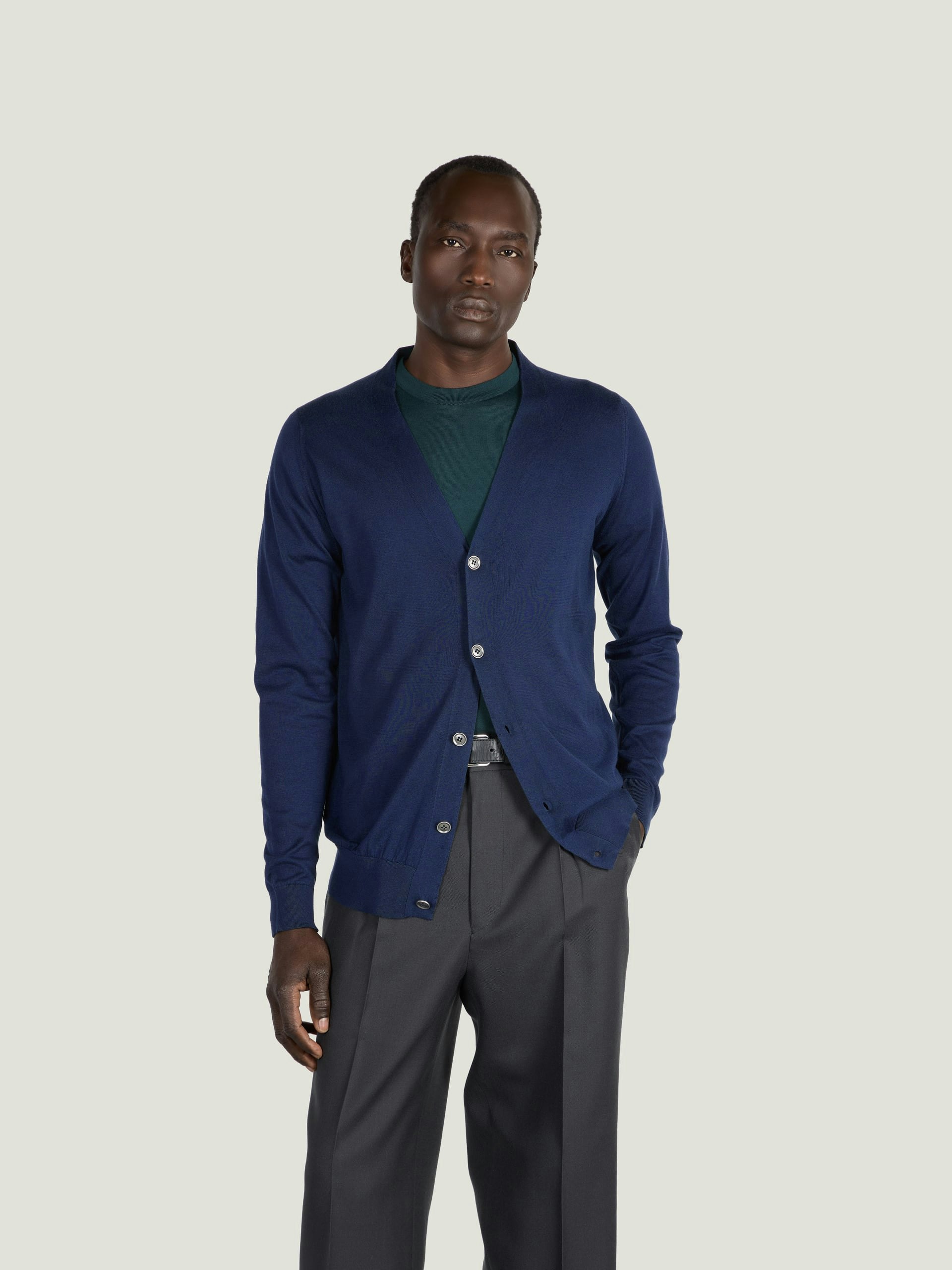 Bernard - John Smedley's Sea Island Cotton Cardigan | John Smedley