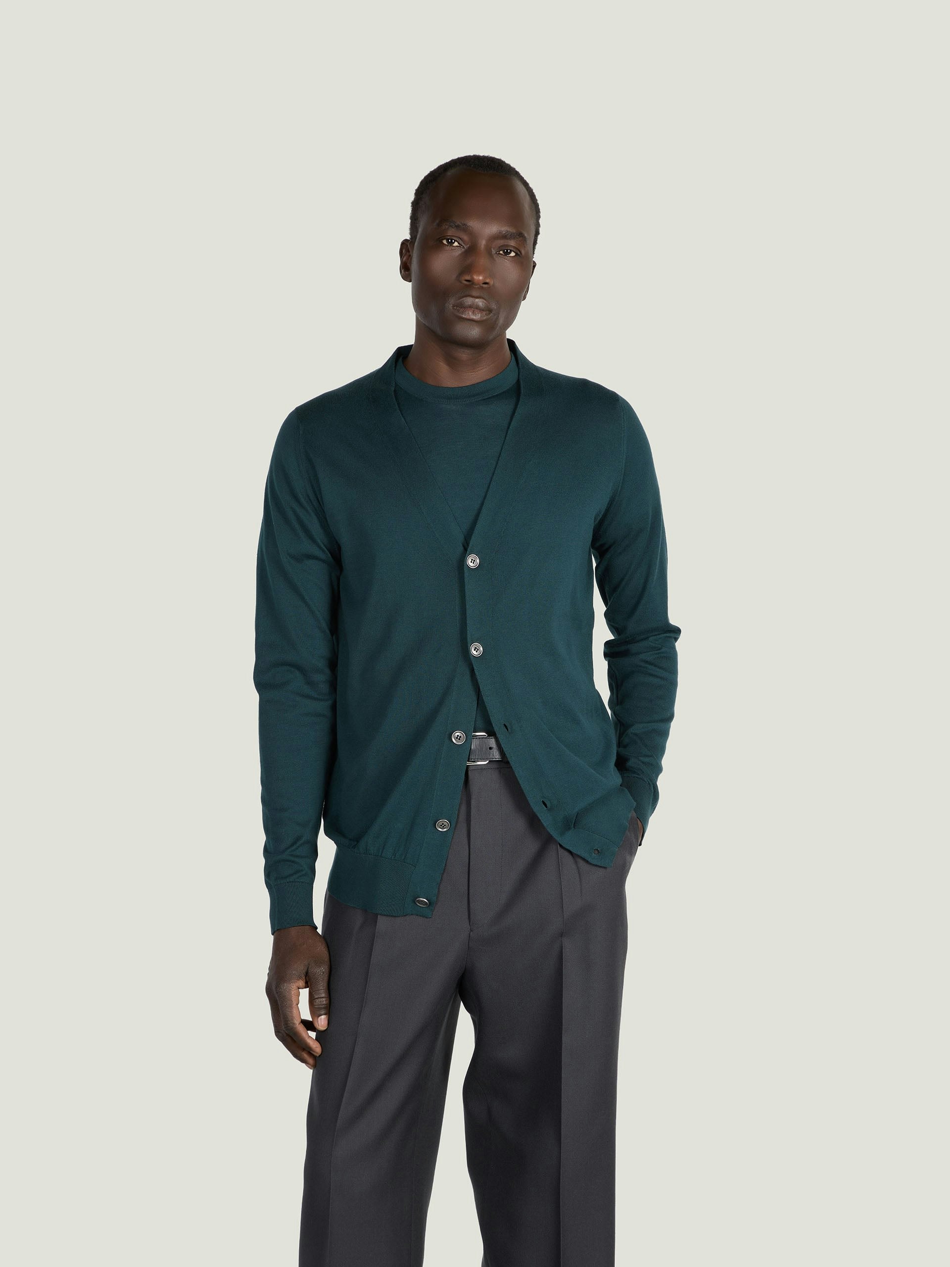 Bernard - John Smedley's Sea Island Cotton Cardigan | John Smedley
