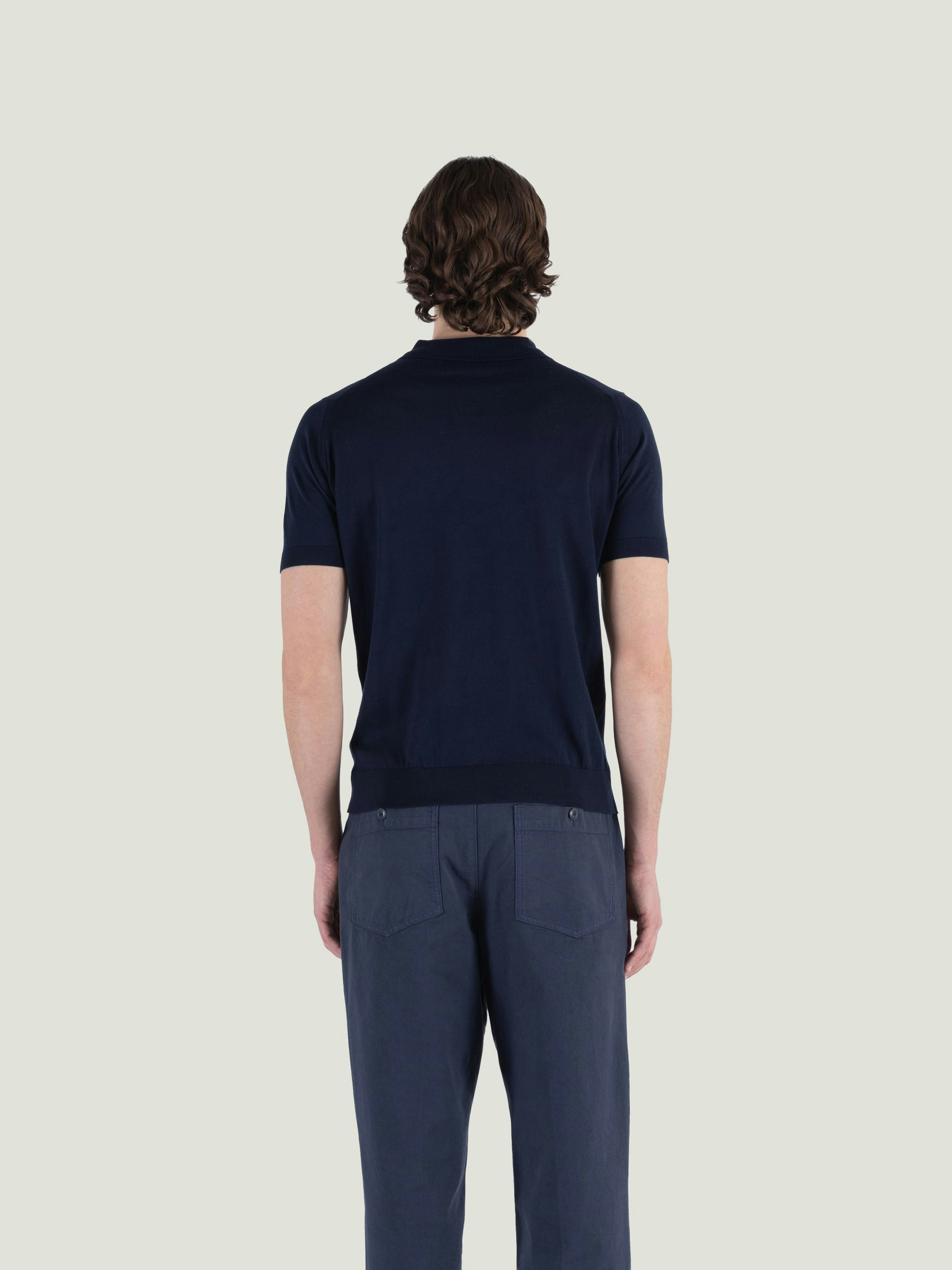 Monroe - John Smedley's Anglo Indian Gauze Polo Shirt | John Smedley