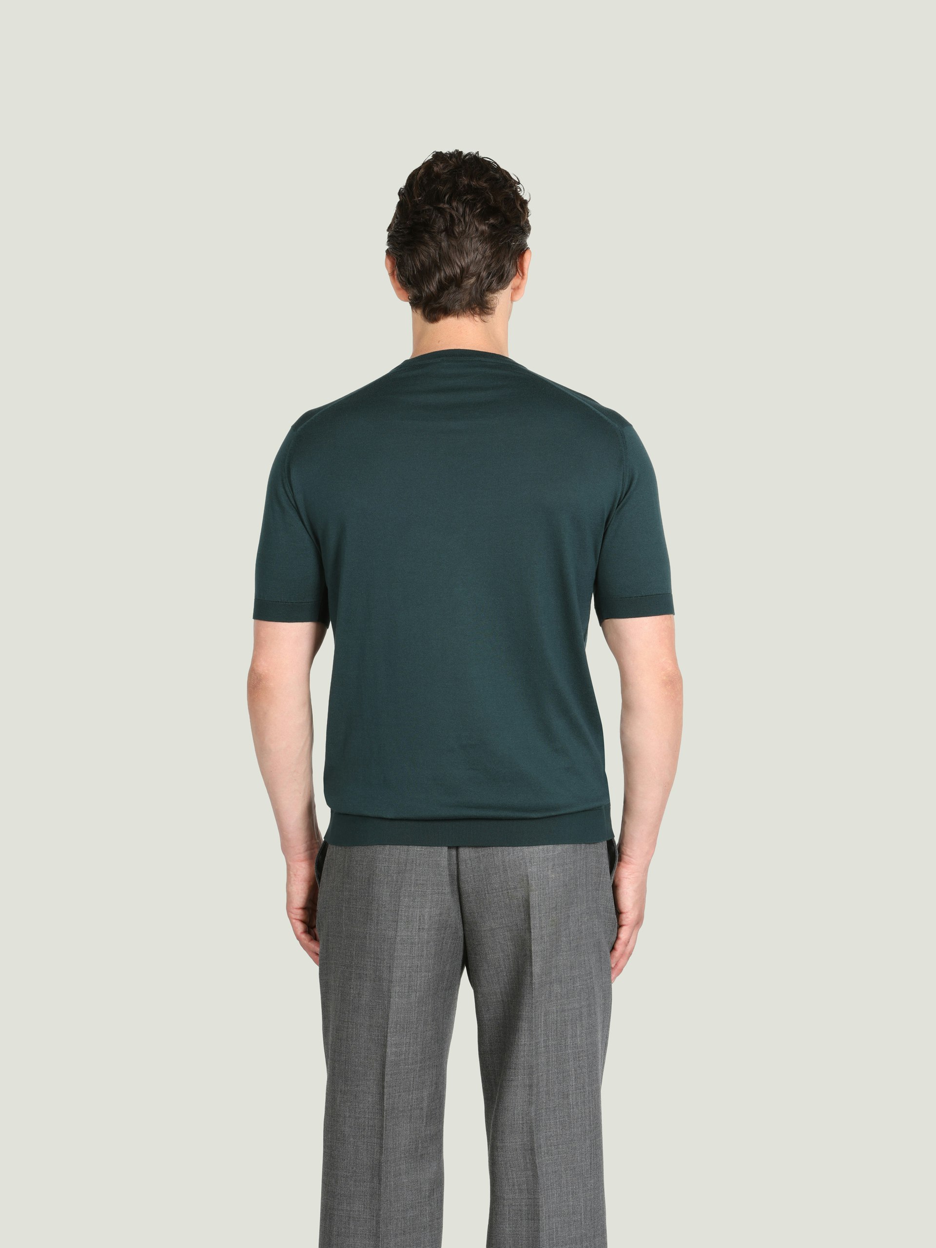 JOHN SMEDLEY RAINFOREST Tシャツ Mサイズ Torin - John Smedley's Sea Island Cotton T-Shirt | John Smedley