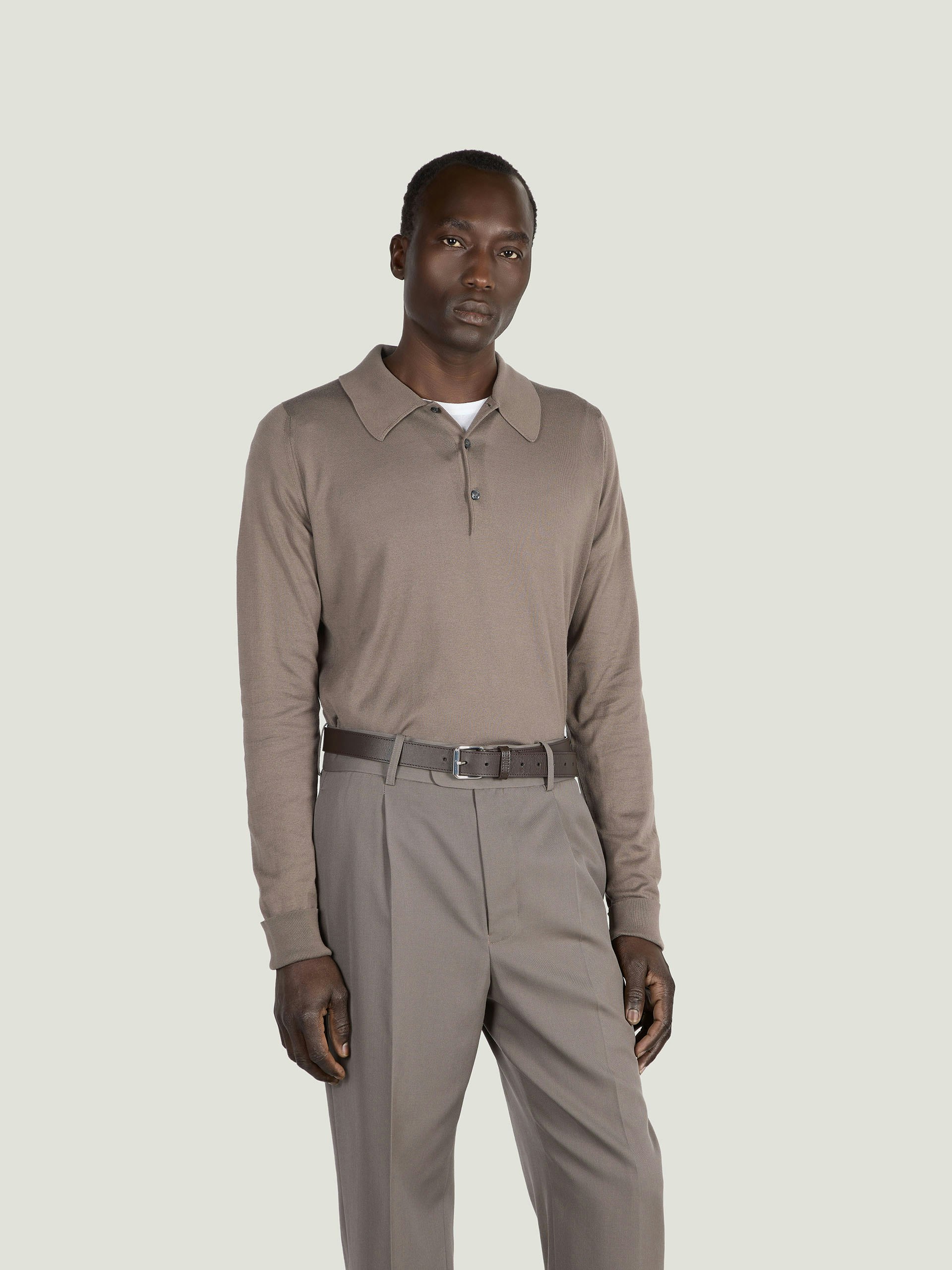 Finchley - John Smedley's Sea Island Cotton Polo Shirt | John Smedley