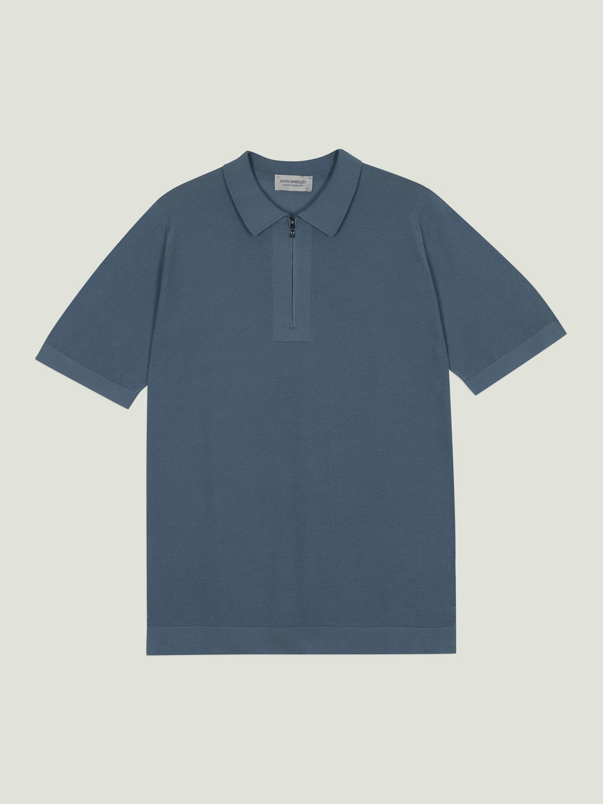 Sandbanks - John Smedley's Sea Island Cotton Polo Shirt | John