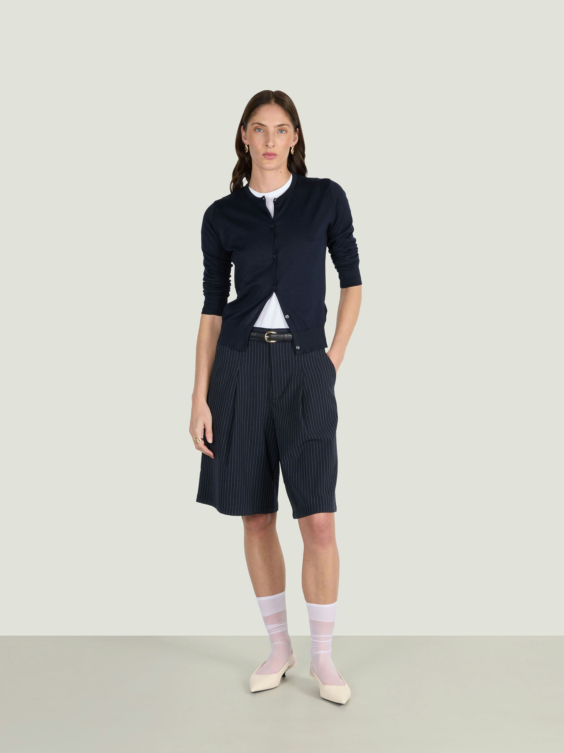 Elinor - John Smedley's Sea Island Cotton Cardigan | John Smedley