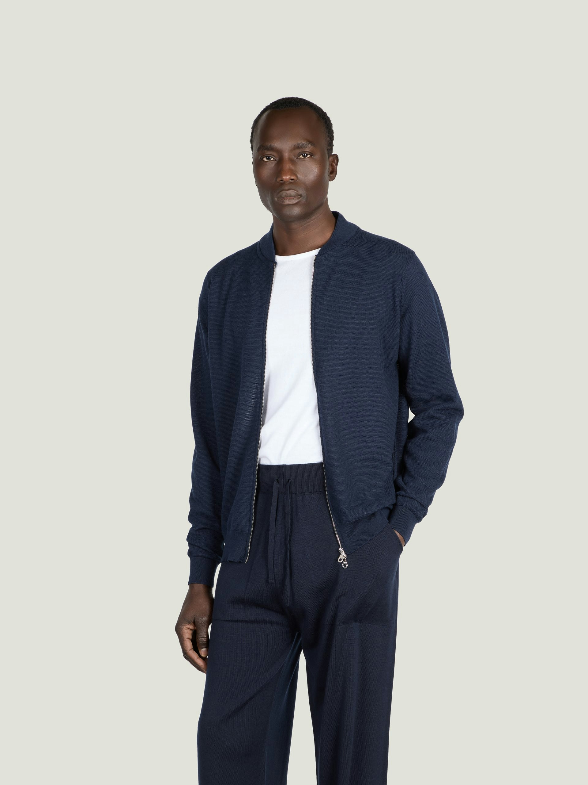 16.Singular - Extra Fine Merino Wool Jacket | John Smedley