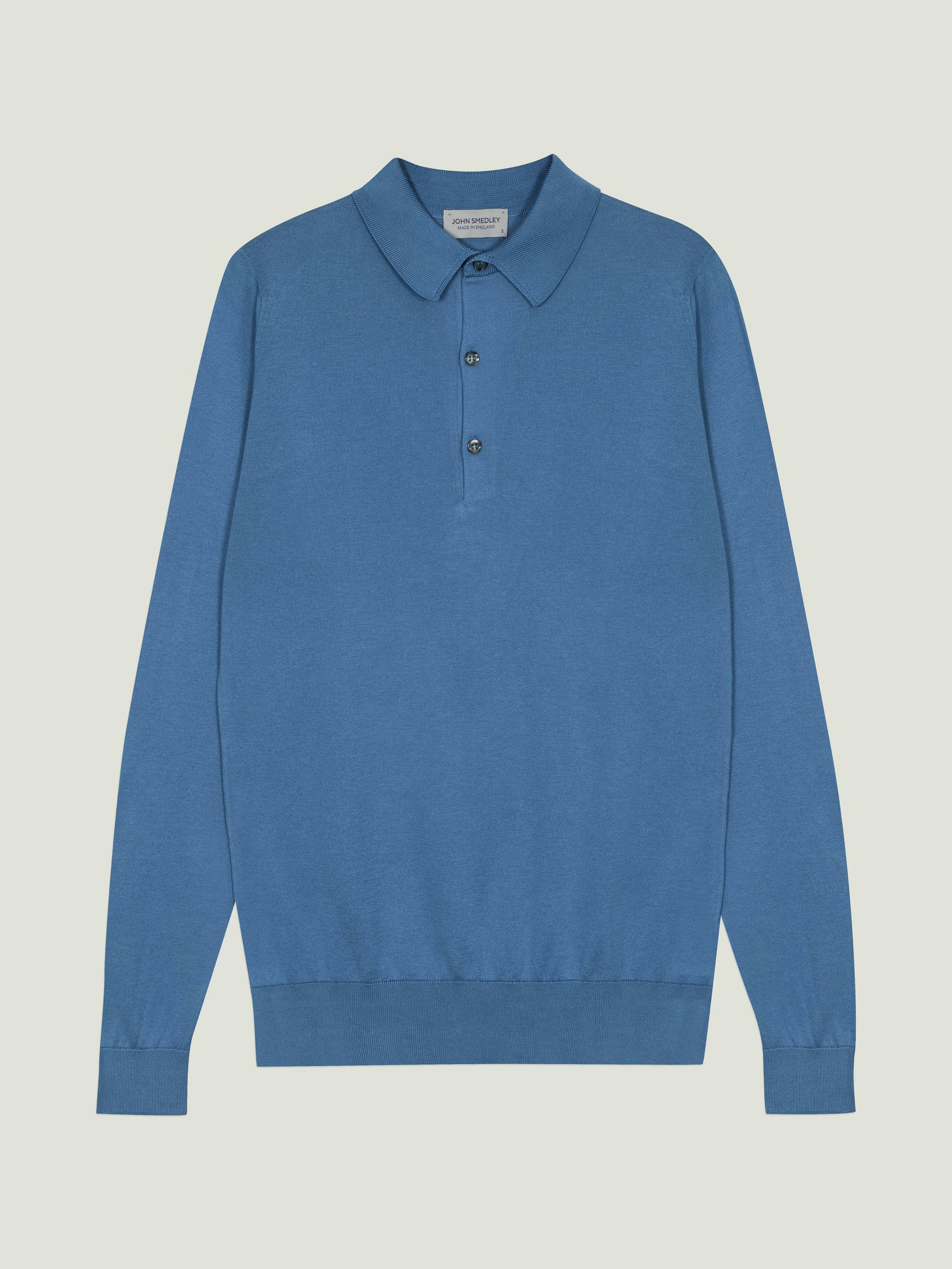 JOHN SMEDLEY for UNITEDARROWS ニットポロ Bradwell - John Smedley's Sea Island Cotton Polo Shirt | John Smedley