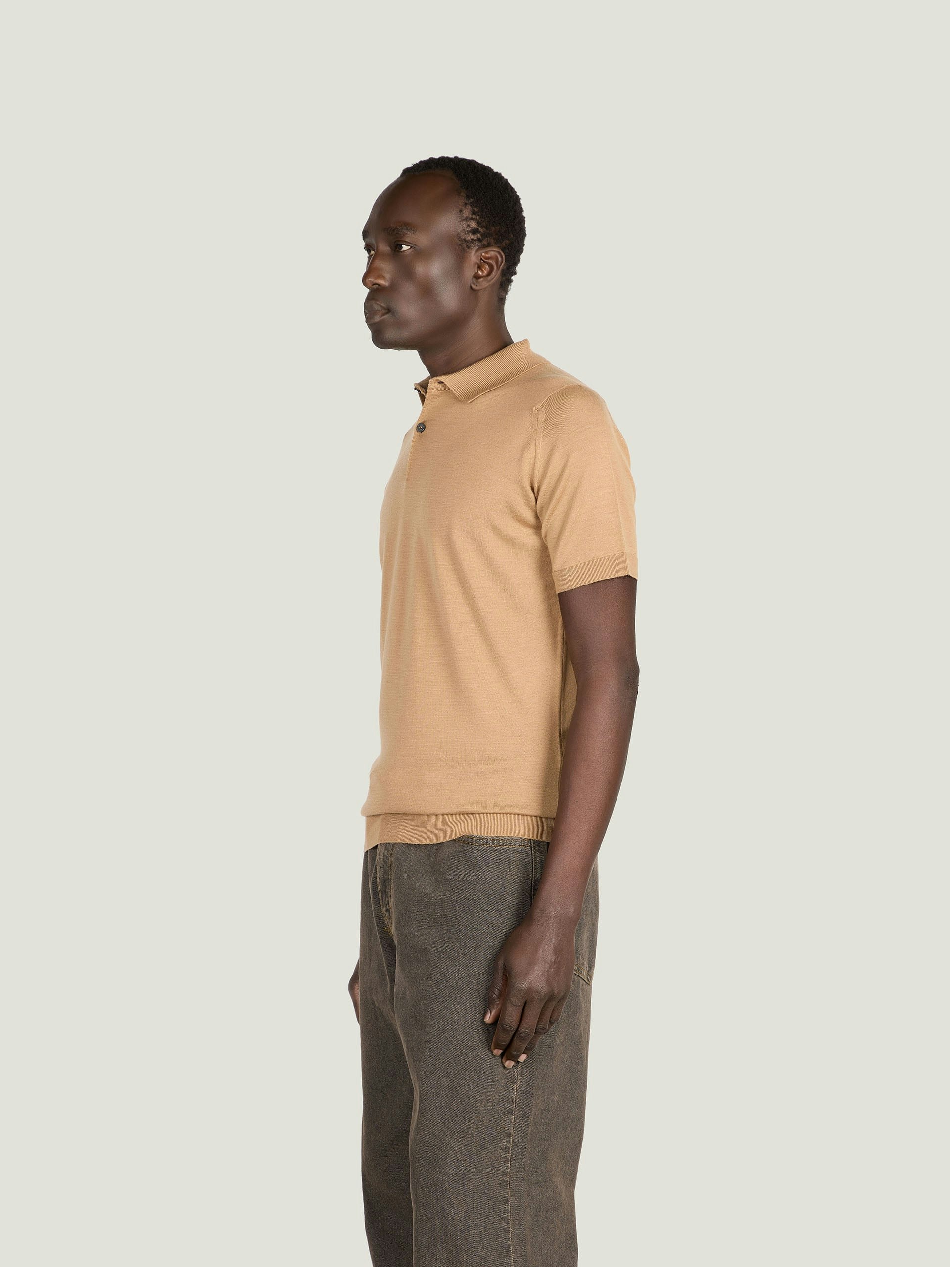 14.Singular - Extra Fine Merino Wool Polo Shirt | John Smedley