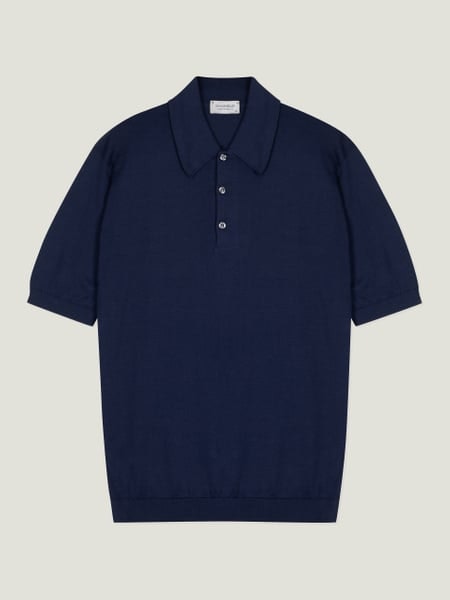Oakman - John Smedley's Sea Island Cotton Polo Shirt | John Smedley