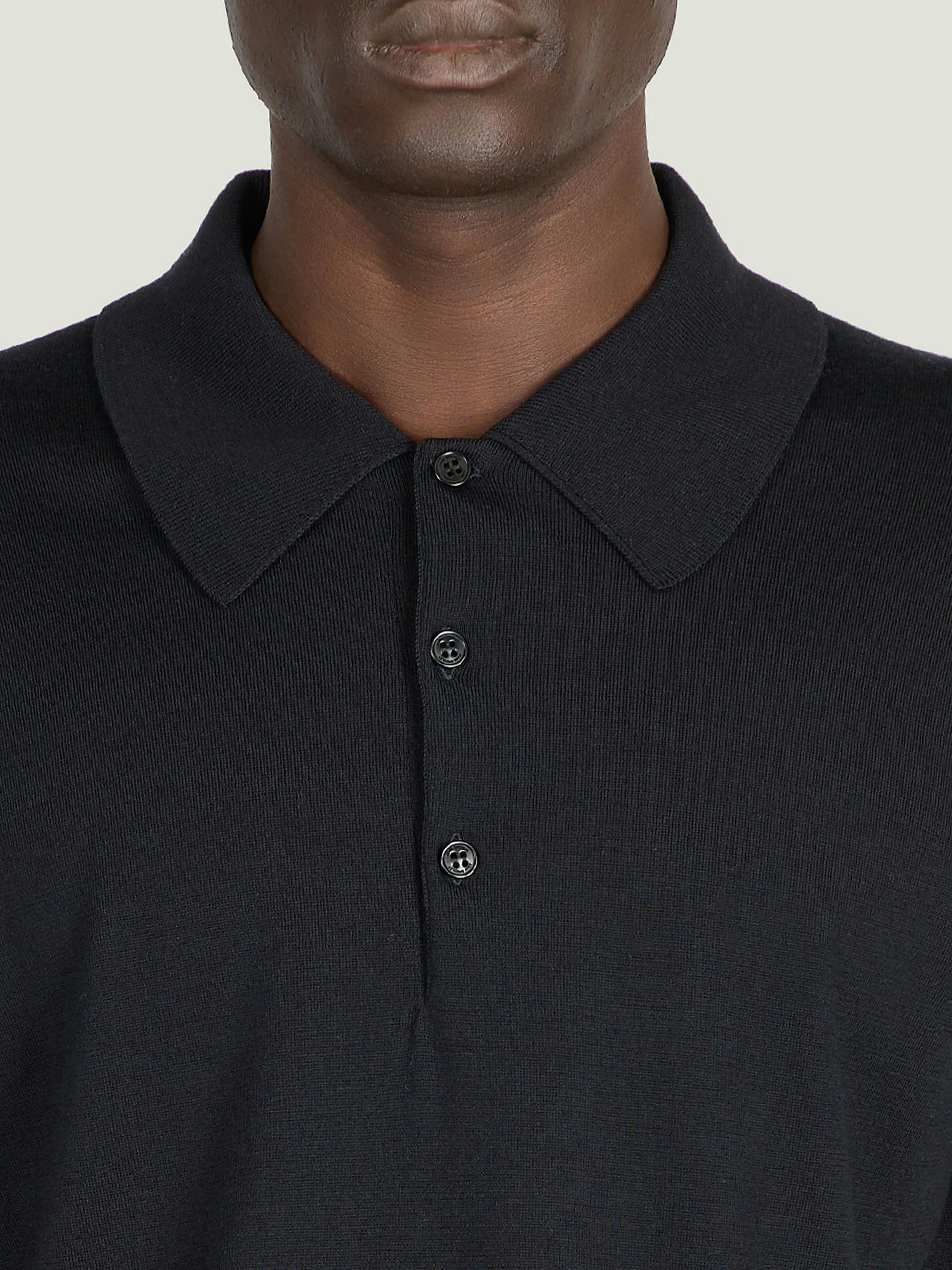 Monroe - John Smedley's Anglo Indian Gauze Polo Shirt | John Smedley