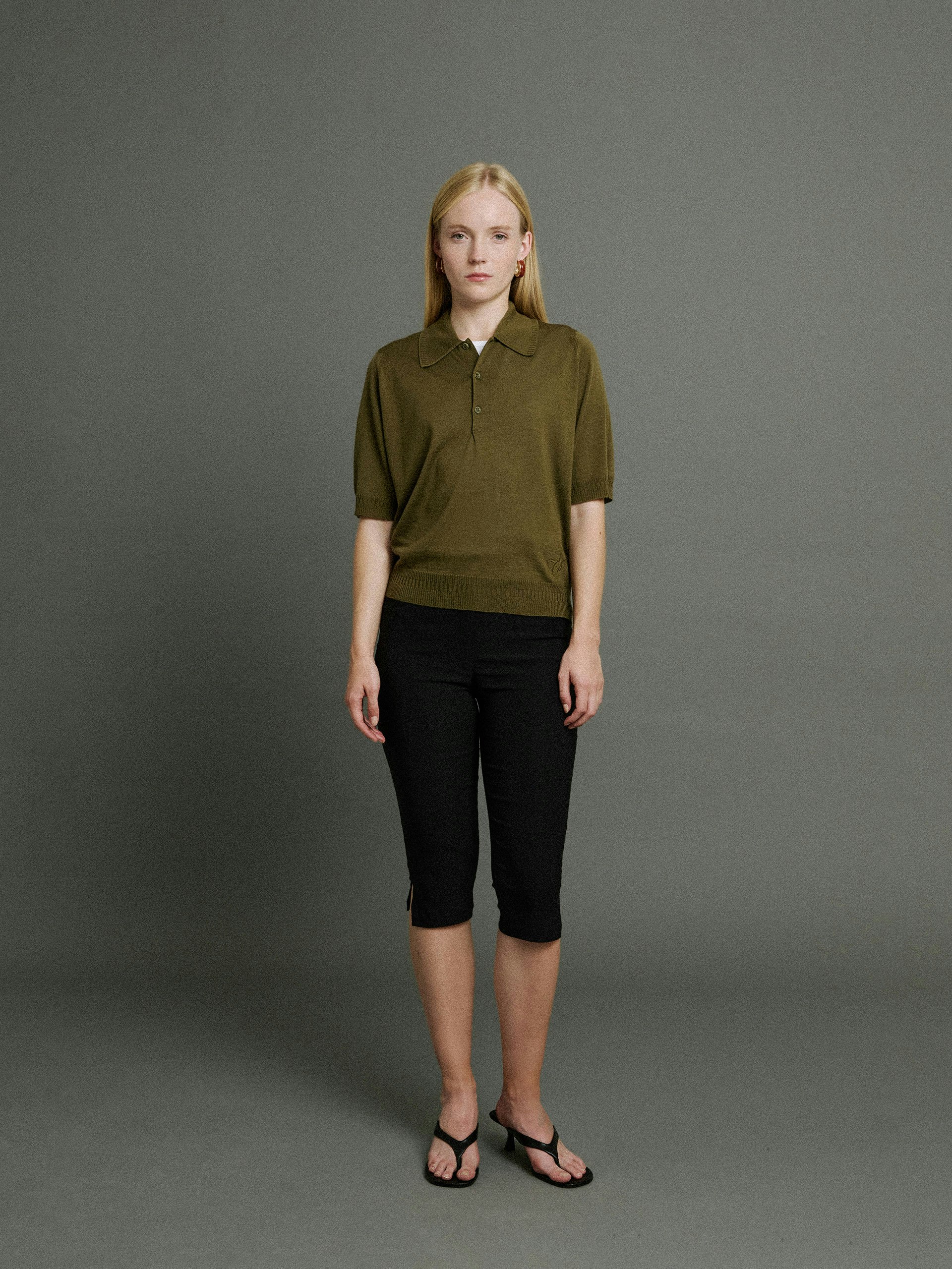 Bill Nighy Short Sleeve Polo Shirt | John Smedley