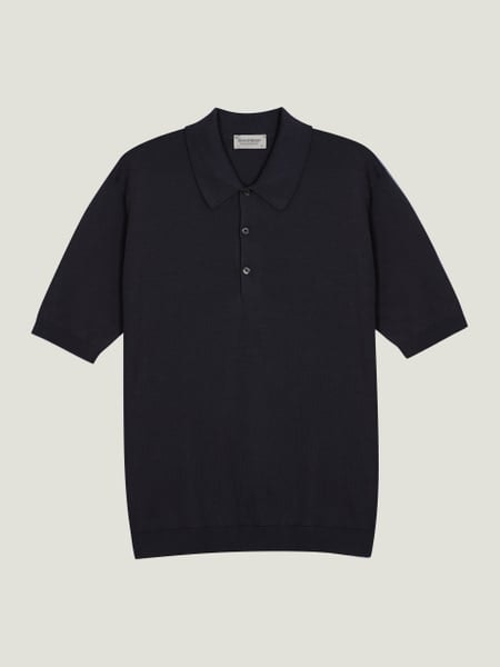 トップス 1990s JOHN SMEDLEY ISIS knit polo shirt Isis - John Smedley Sea Island Cotton Polo Shirt | John Smedley