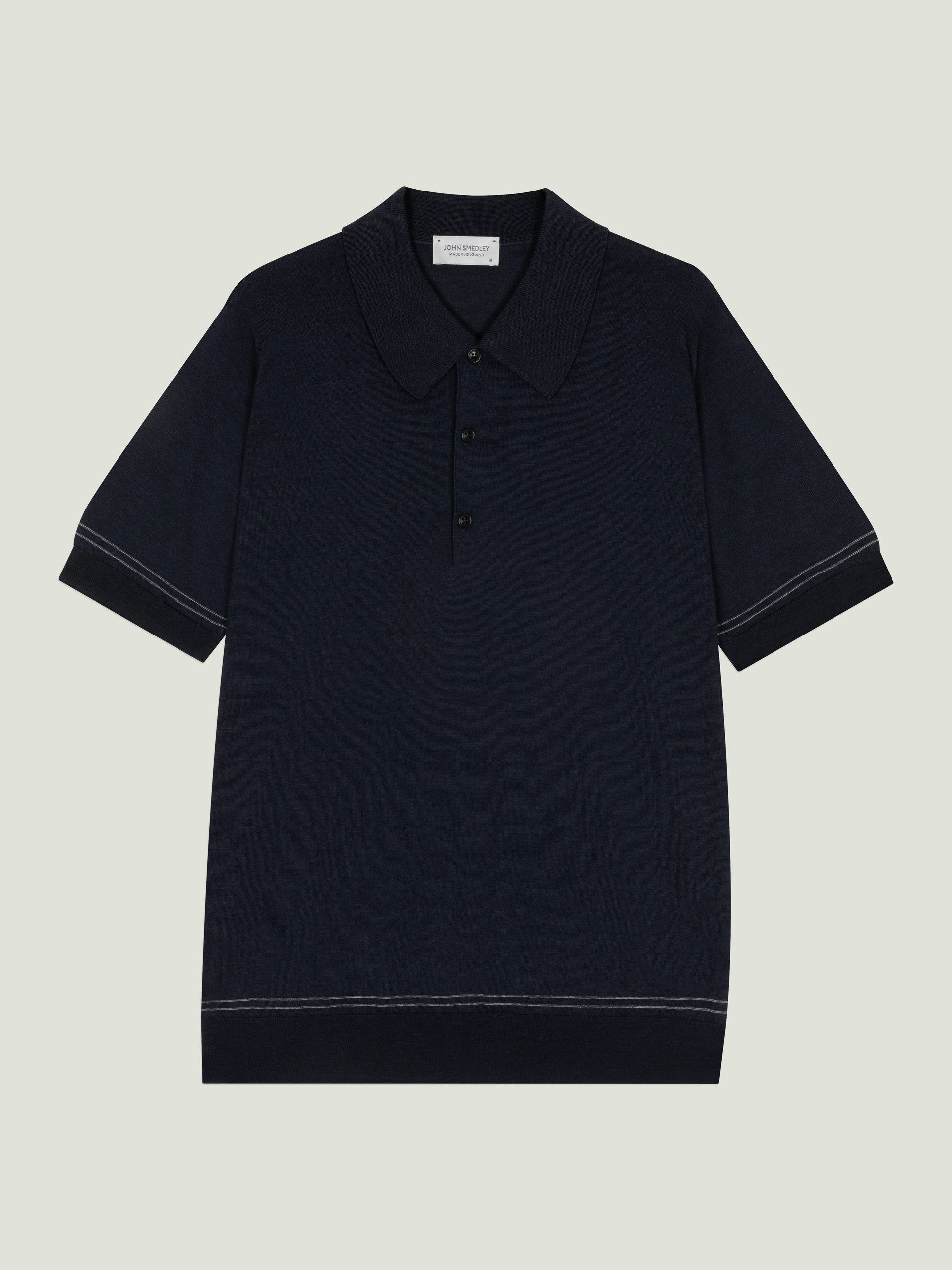 Monroe - John Smedley's Anglo Indian Gauze Polo Shirt | John Smedley