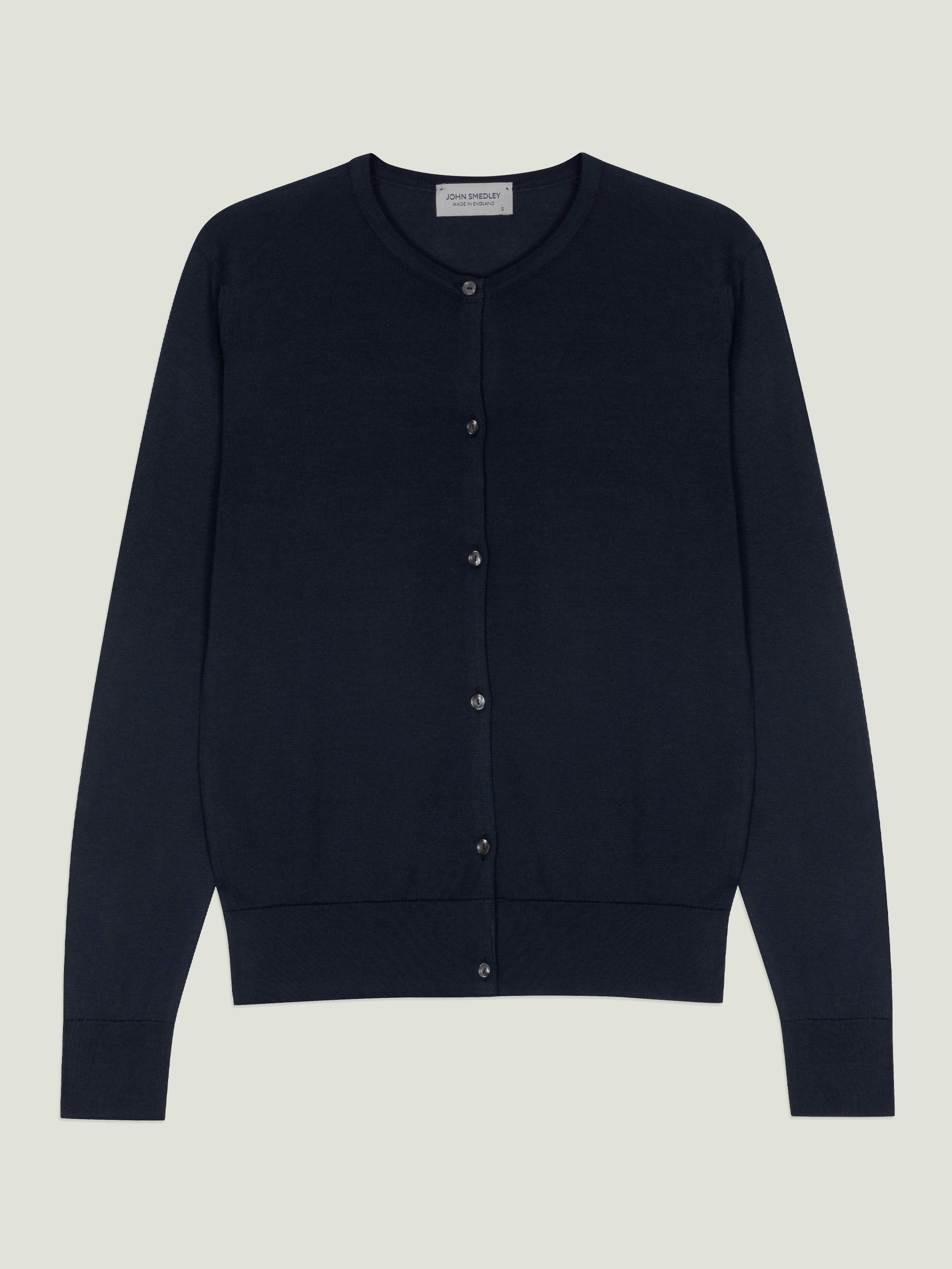 Elinor - John Smedley's Sea Island Cotton Cardigan | John Smedley