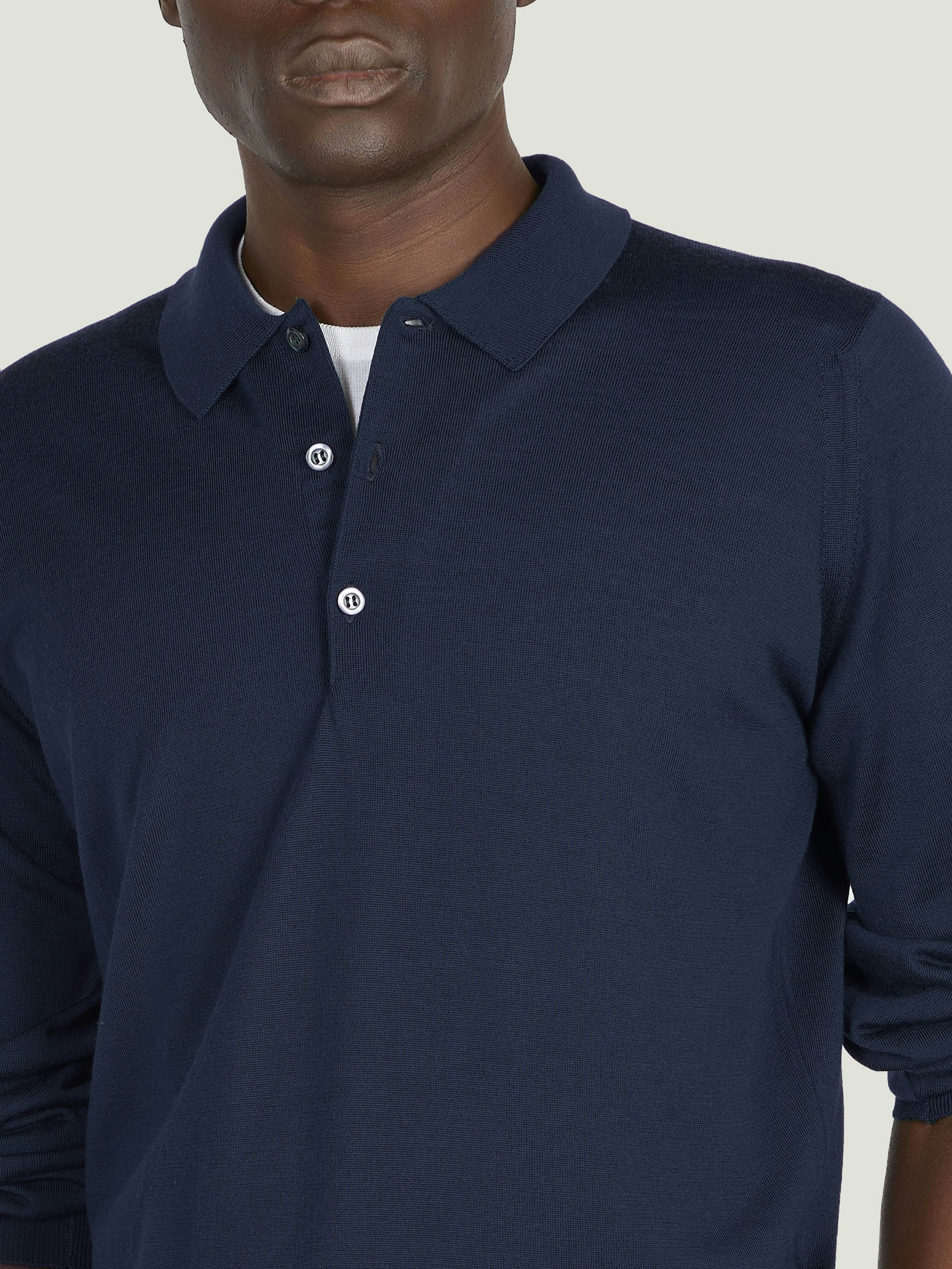 Belper - Extra Fine Merino Wool Polo Shirt | John Smedley