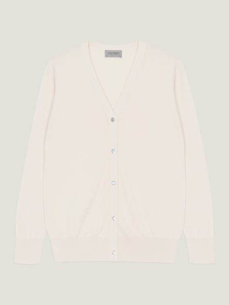 Yasmin - John Smedley's Sea Island Cotton Cardigan | John Smedley