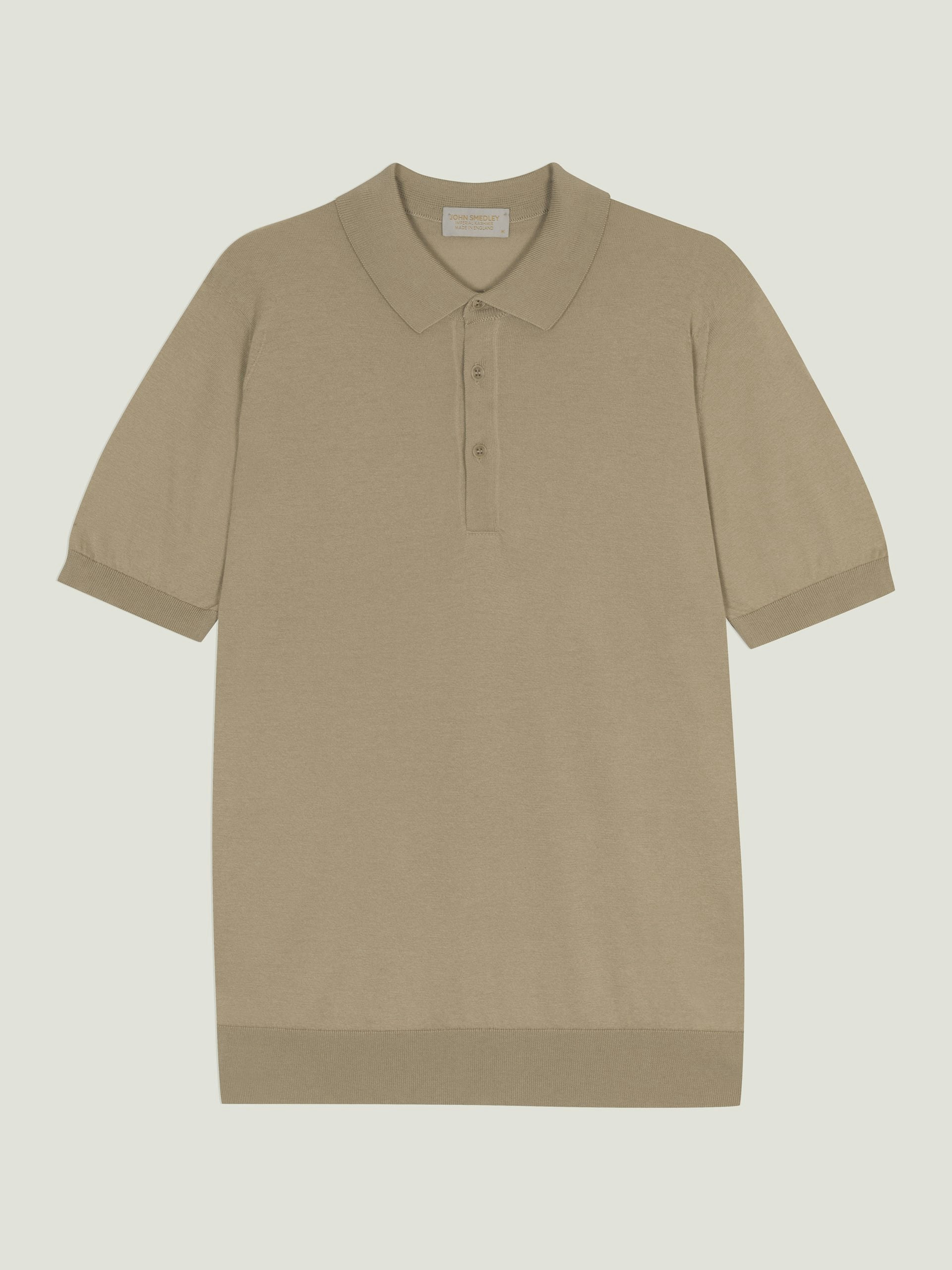 Hecter - John Smedley's Cotton and Cashmere Polo Shirt | John Smedley