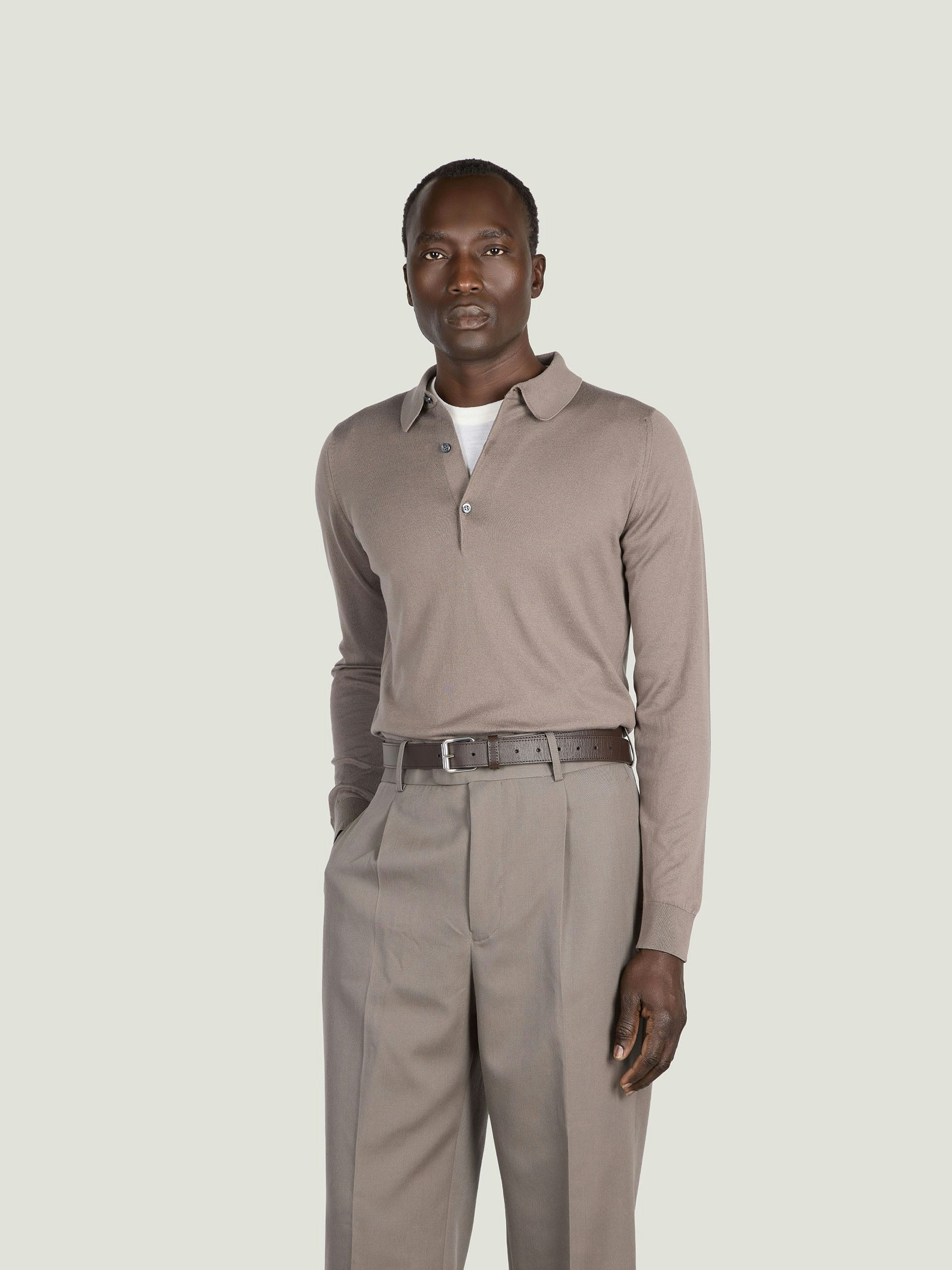 Bradwell - John Smedley's Sea Island Cotton Polo Shirt | John Smedley