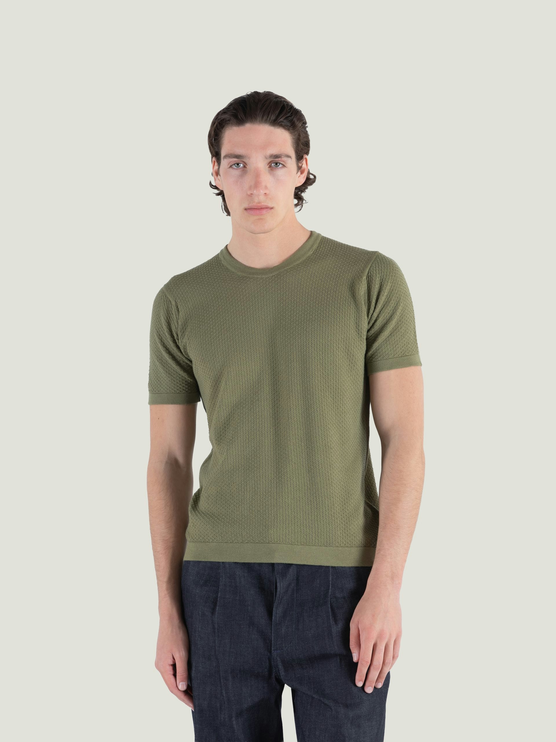 Forrest - John Smedley's Sea island Cotton T-Shirt | John Smedley