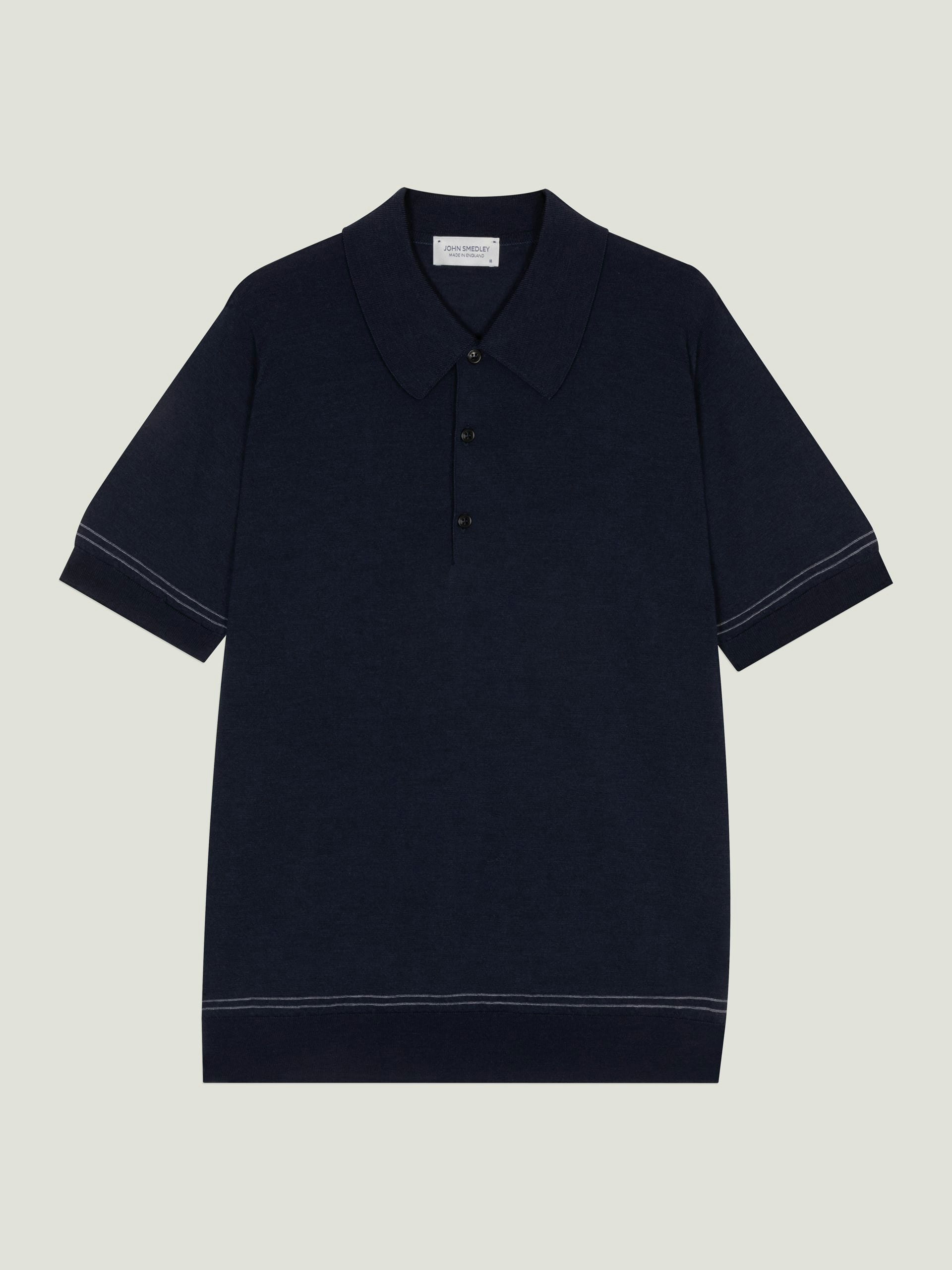 Monroe - John Smedley's Anglo Indian Gauze Polo Shirt | John Smedley