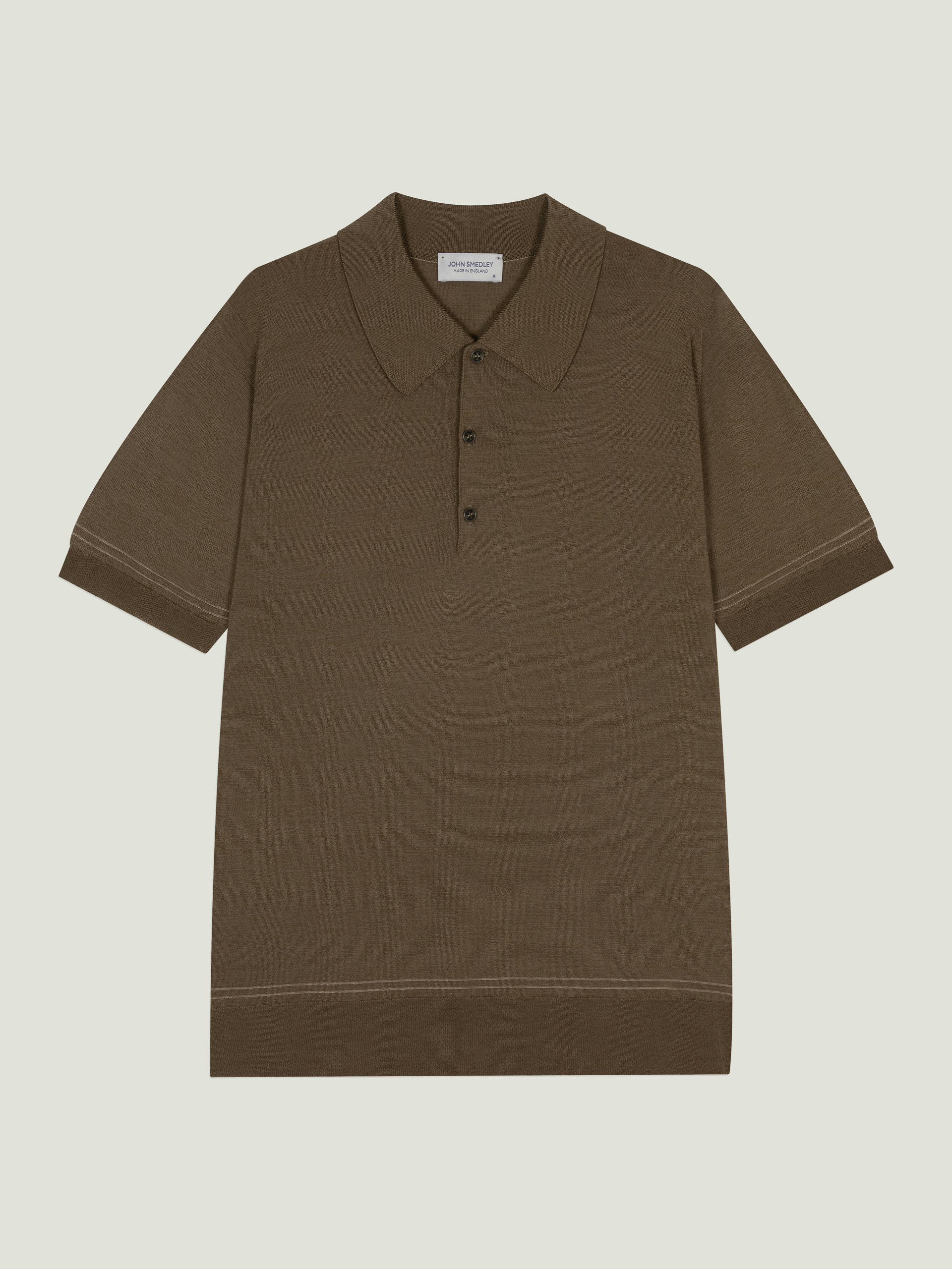 Monroe - John Smedley's Anglo Indian Gauze Polo Shirt | John Smedley