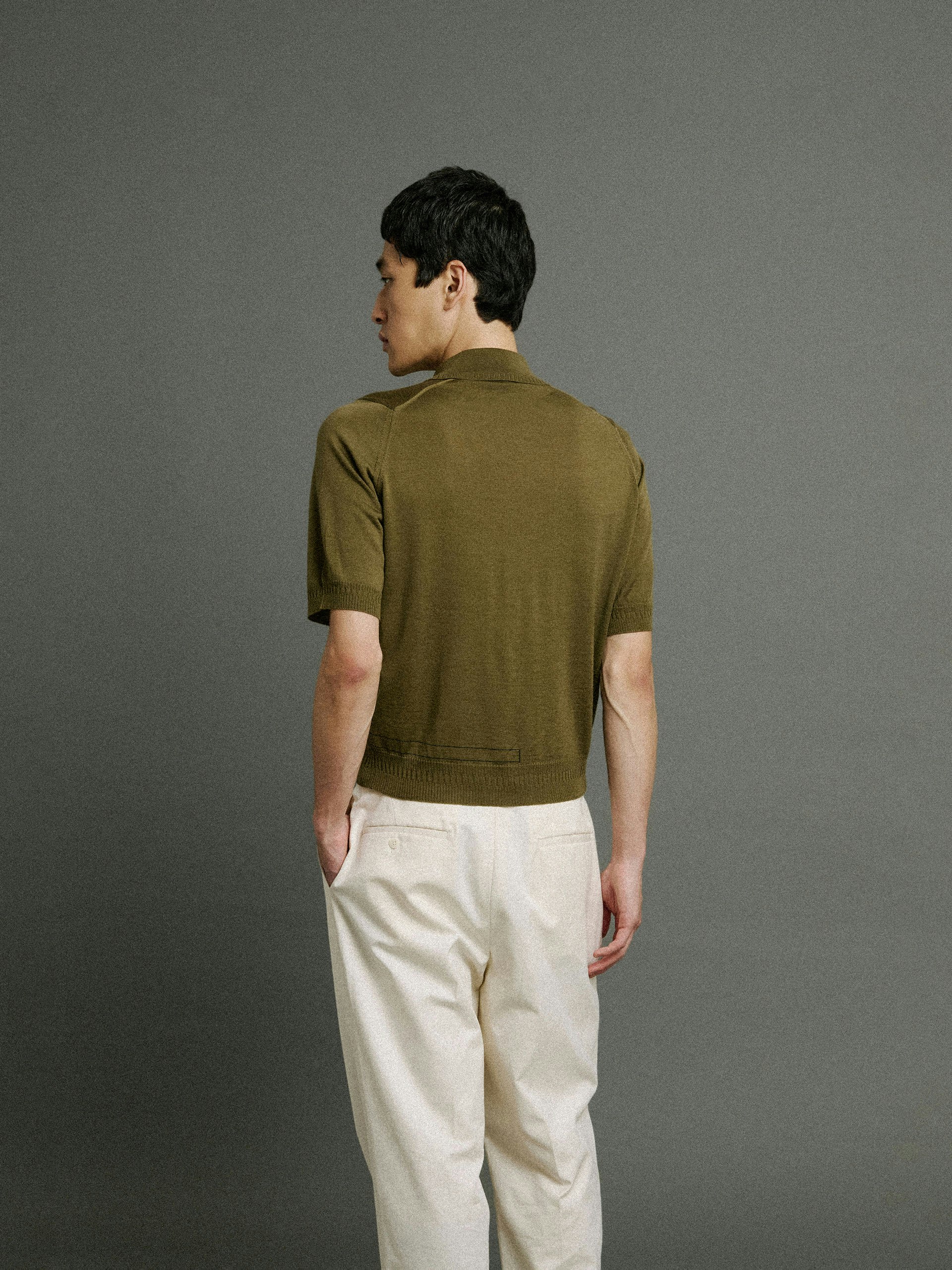 Bill Nighy Short Sleeve Polo Shirt | John Smedley