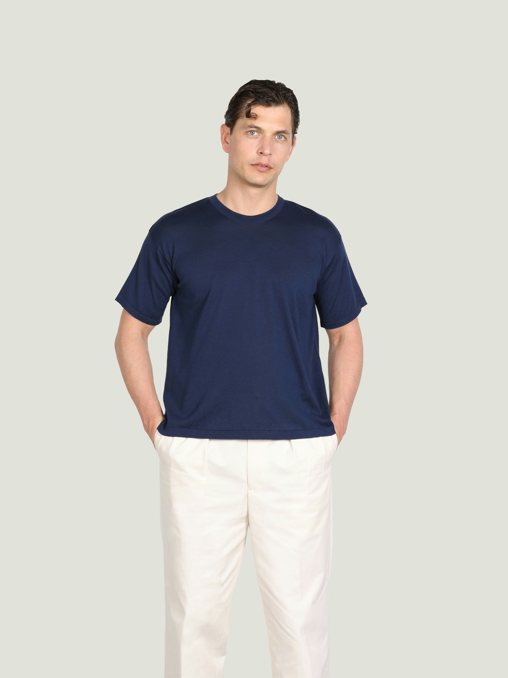 JS x John Smedley - Sea Island Cotton T-Shirt | John Smedley