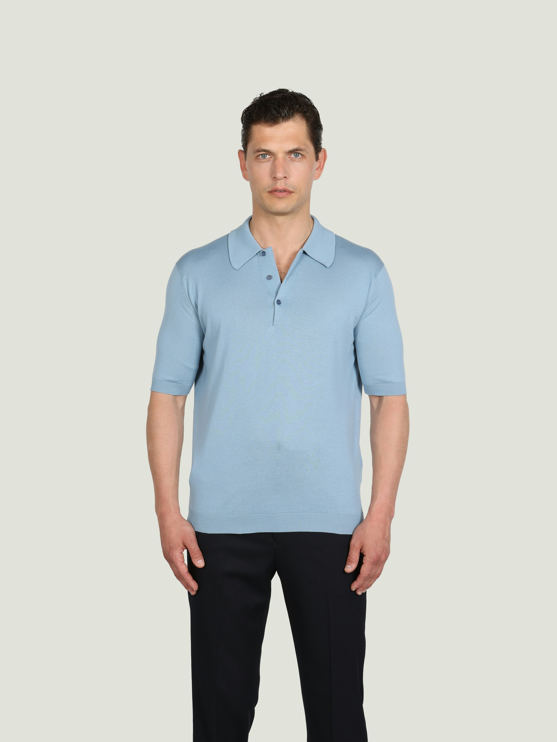 Oakman - John Smedley's Sea Island Cotton Polo Shirt | John Smedley