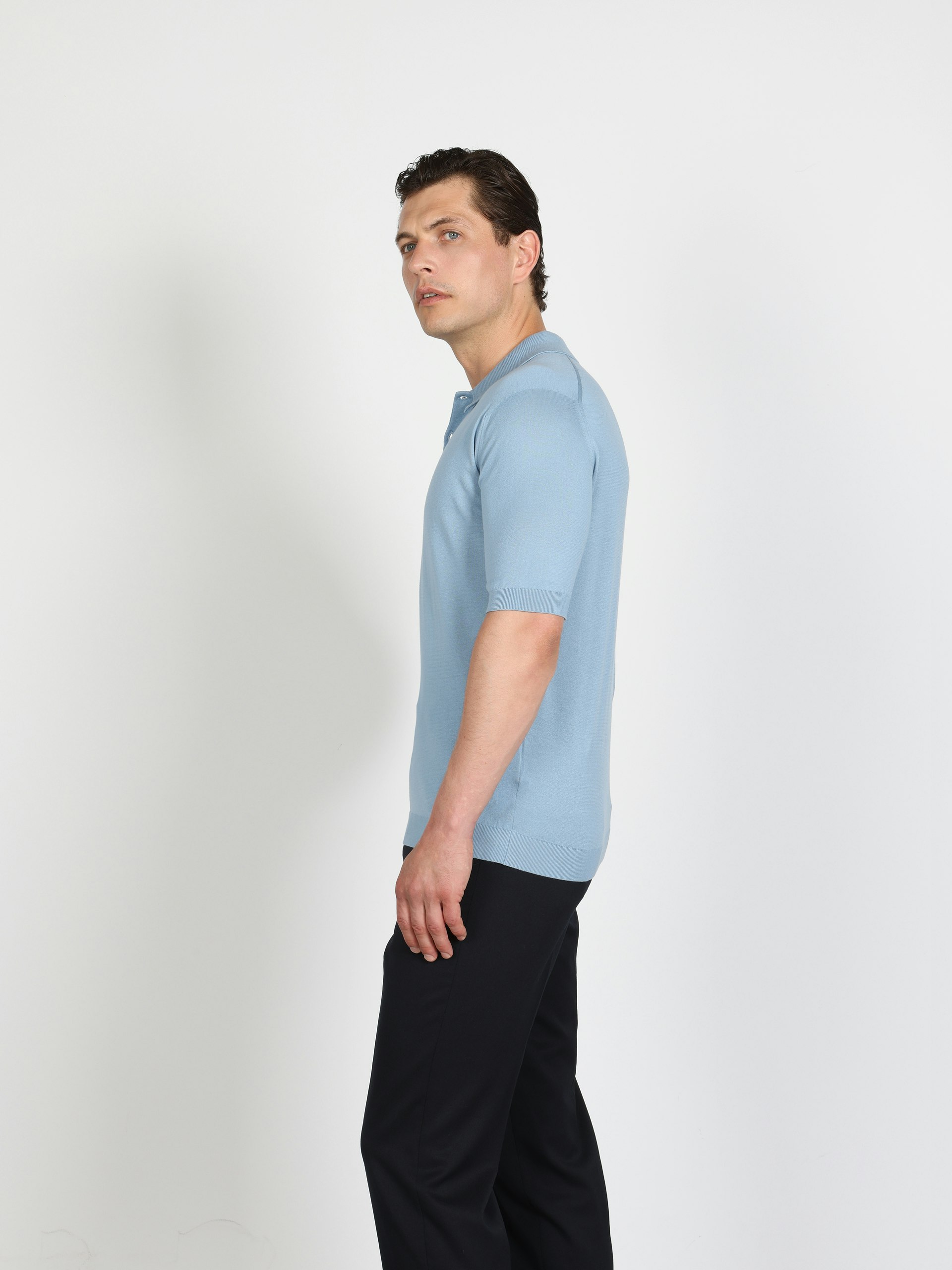 Oakman - John Smedley's Sea Island Cotton Polo Shirt | John Smedley