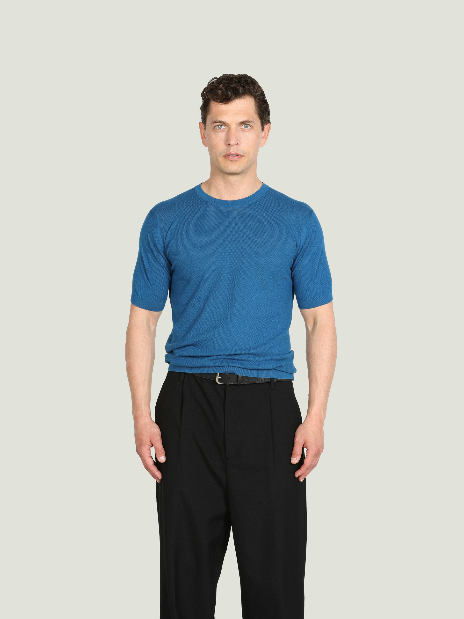 デットストック　JOHN SMEDLEY JACKSON SHIRT Park - John Smedley's Sea Island Cotton T-Shirt | John Smedley