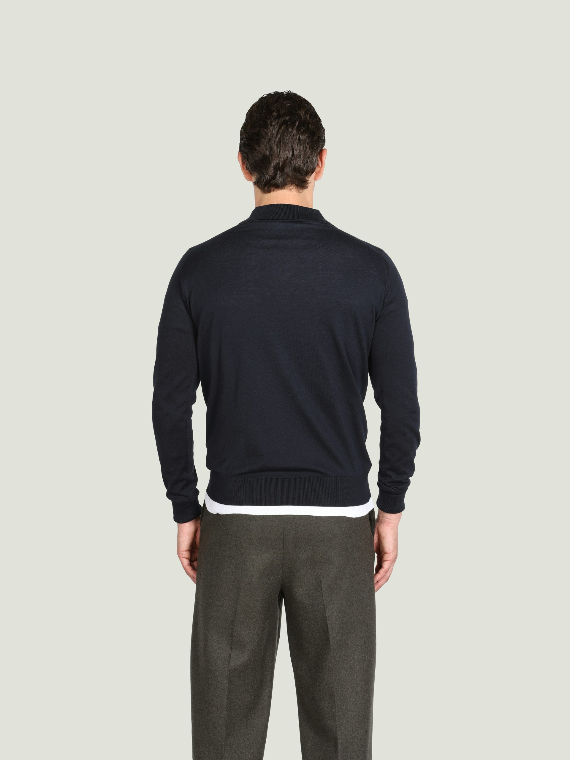 Finchley - John Smedley's Sea Island Cotton Polo Shirt | John Smedley