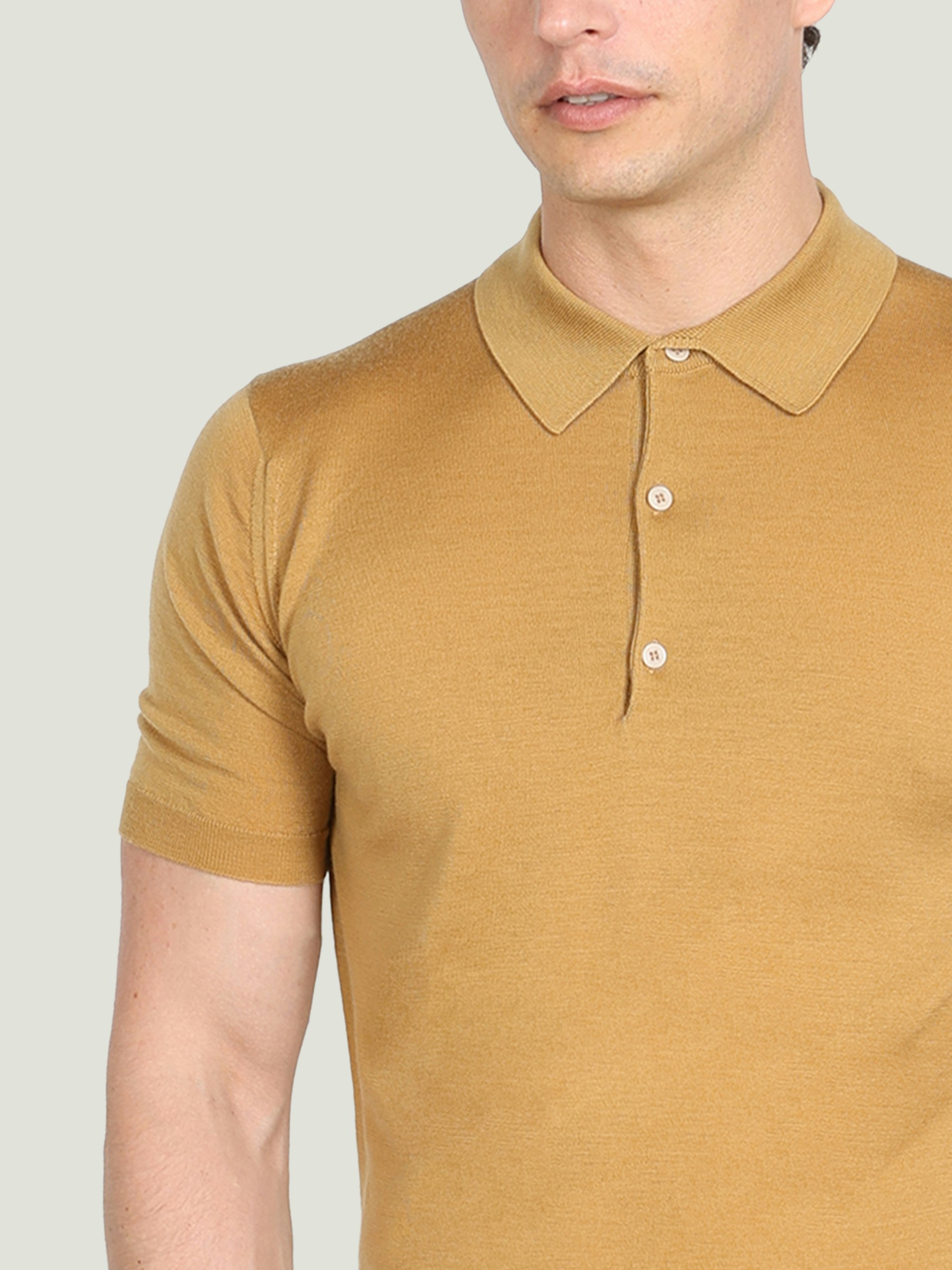 Macloud - Extra Fine Merino Wool Knitted Polo Shirt | John Smedley