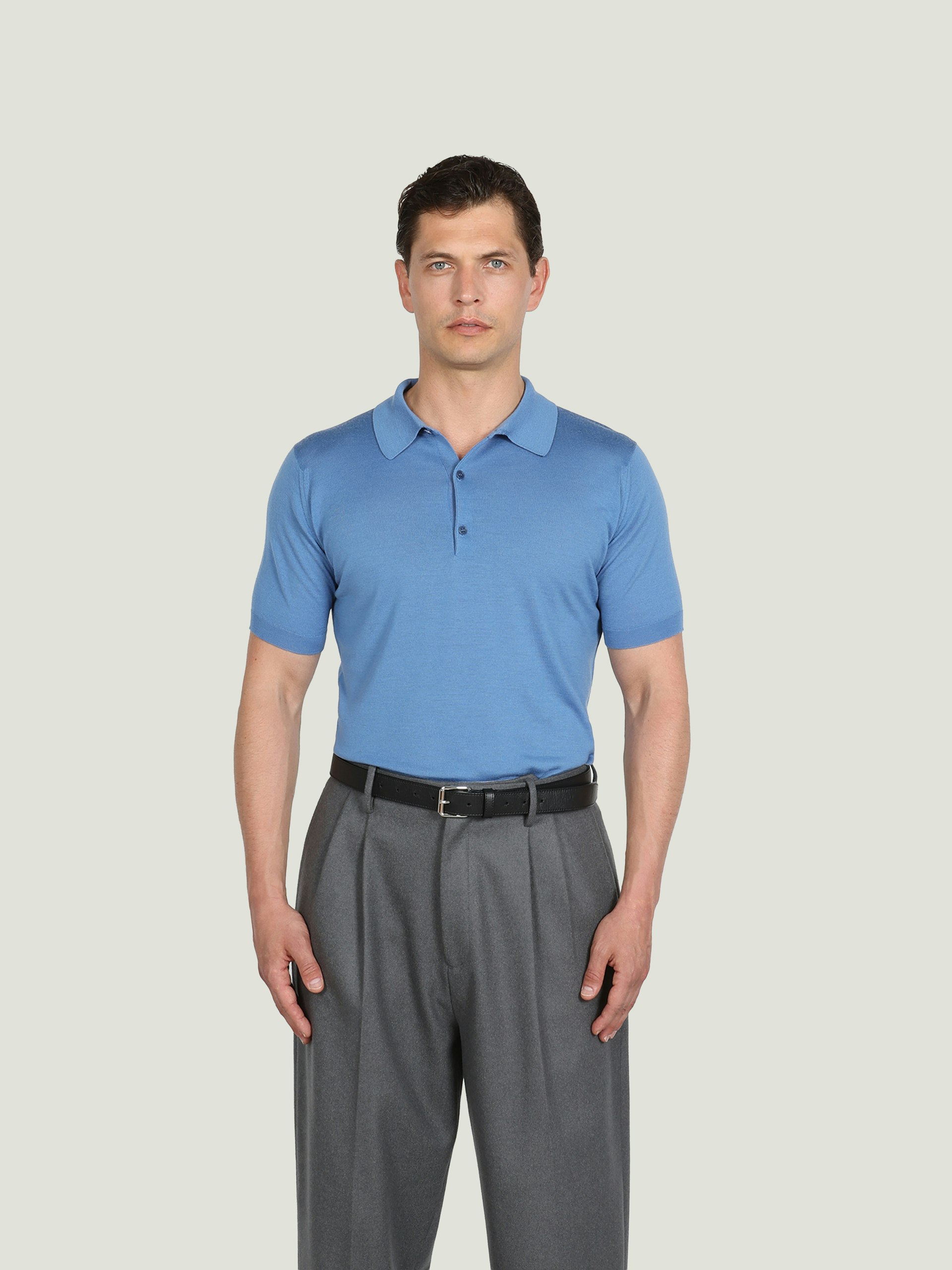 Men's Polo Shirts | Sea Island Cotton & Merino Wool | John Smedley