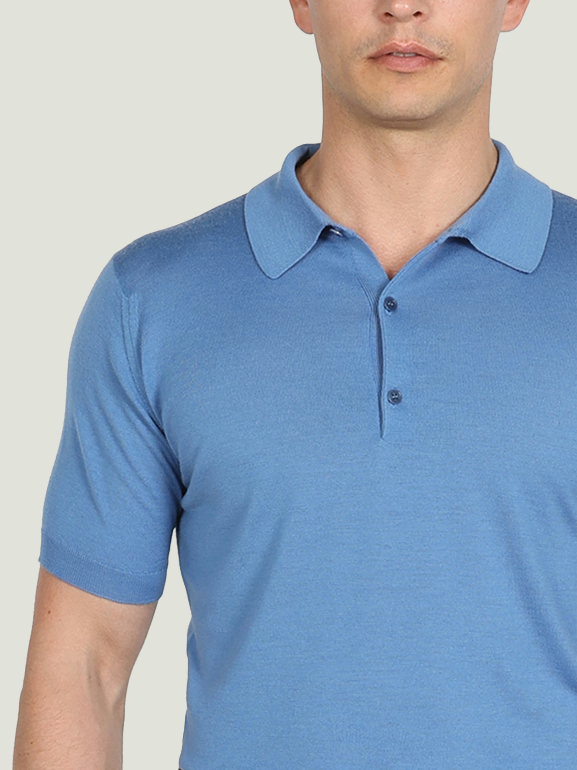 Macloud - Extra Fine Merino Wool Knitted Polo Shirt | John Smedley