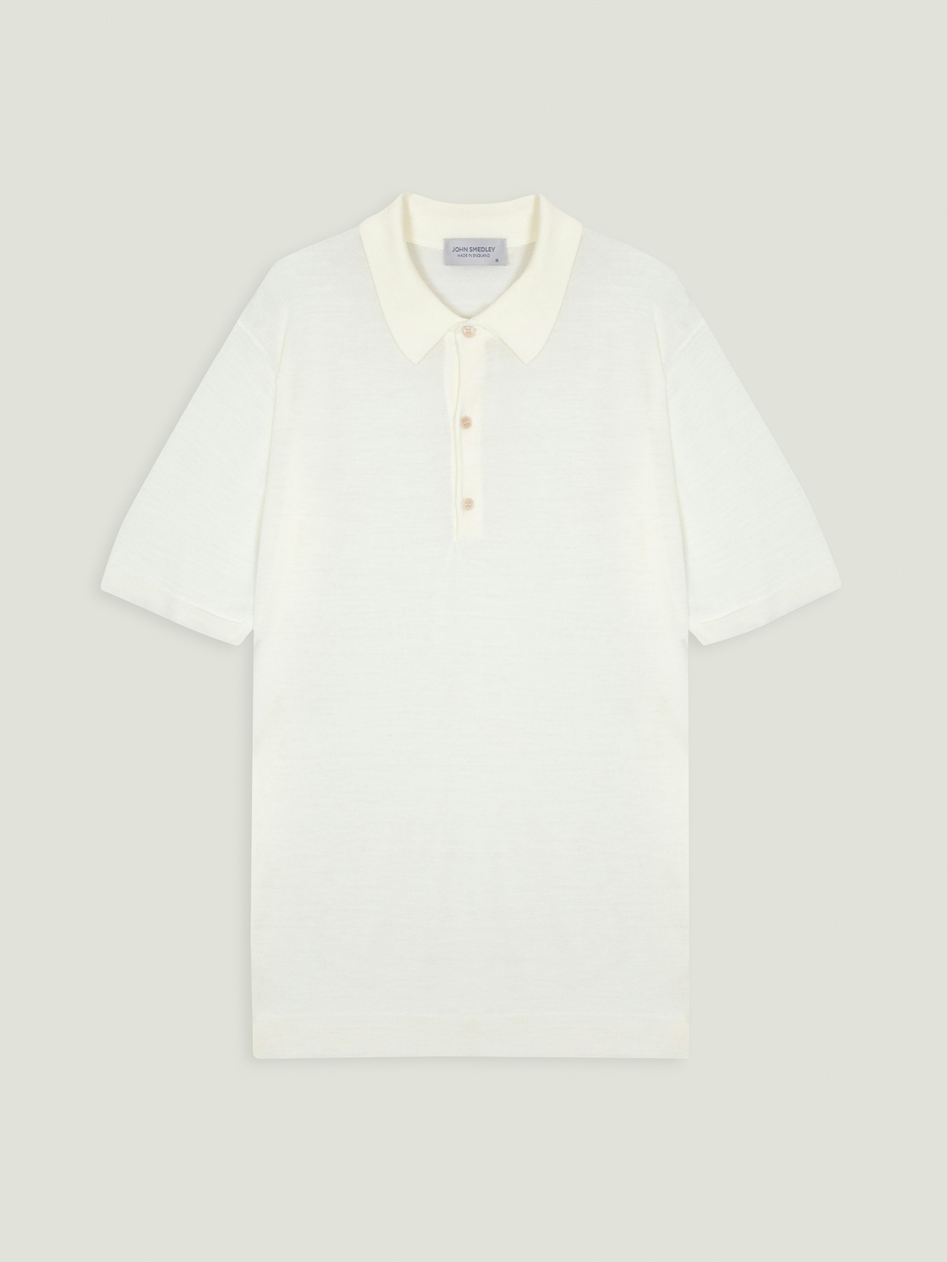 トップス JOHN SMEDLEY for UNITED ARROWS Knit Polo Macloud - Extra Fine Merino Wool Knitted Polo Shirt | John Smedley