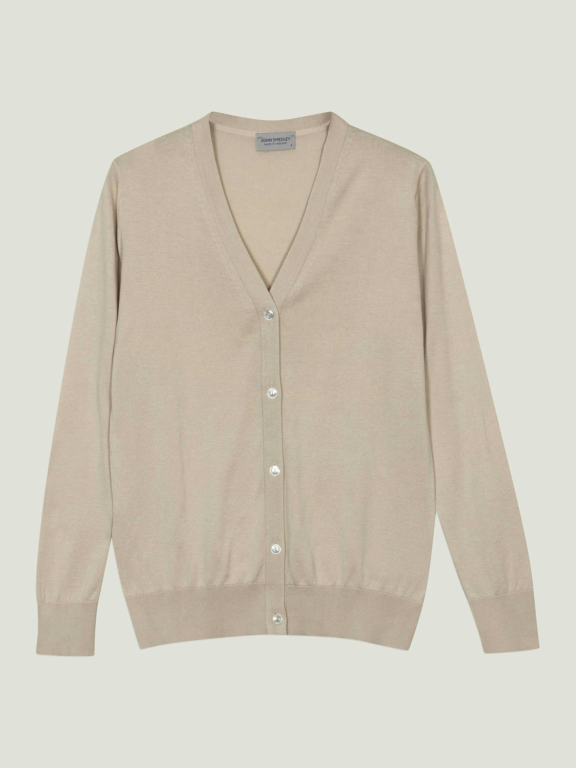 Yasmin - John Smedley's Sea Island Cotton Cardigan | John Smedley