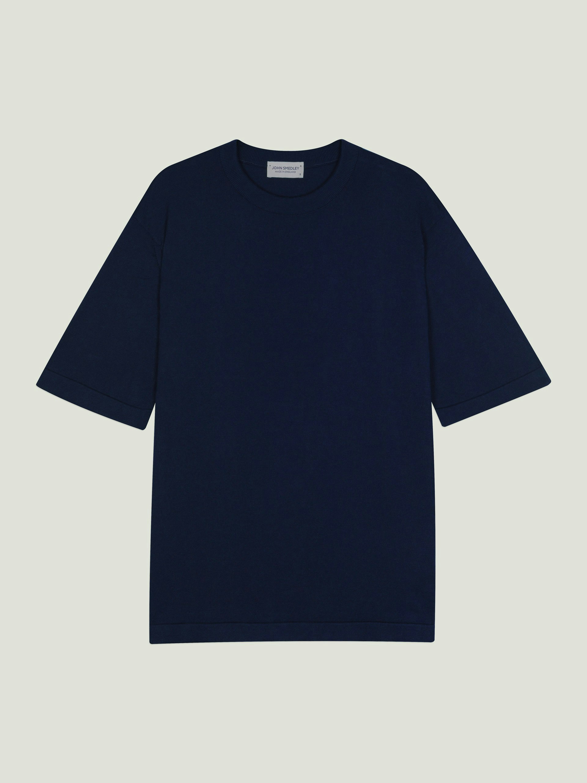 JOHN SMEDLEY シーアイランドコットン Tシャツ S ブラック Tindall - John Smedley's Sea Island Cotton T-Shirt | John Smedley