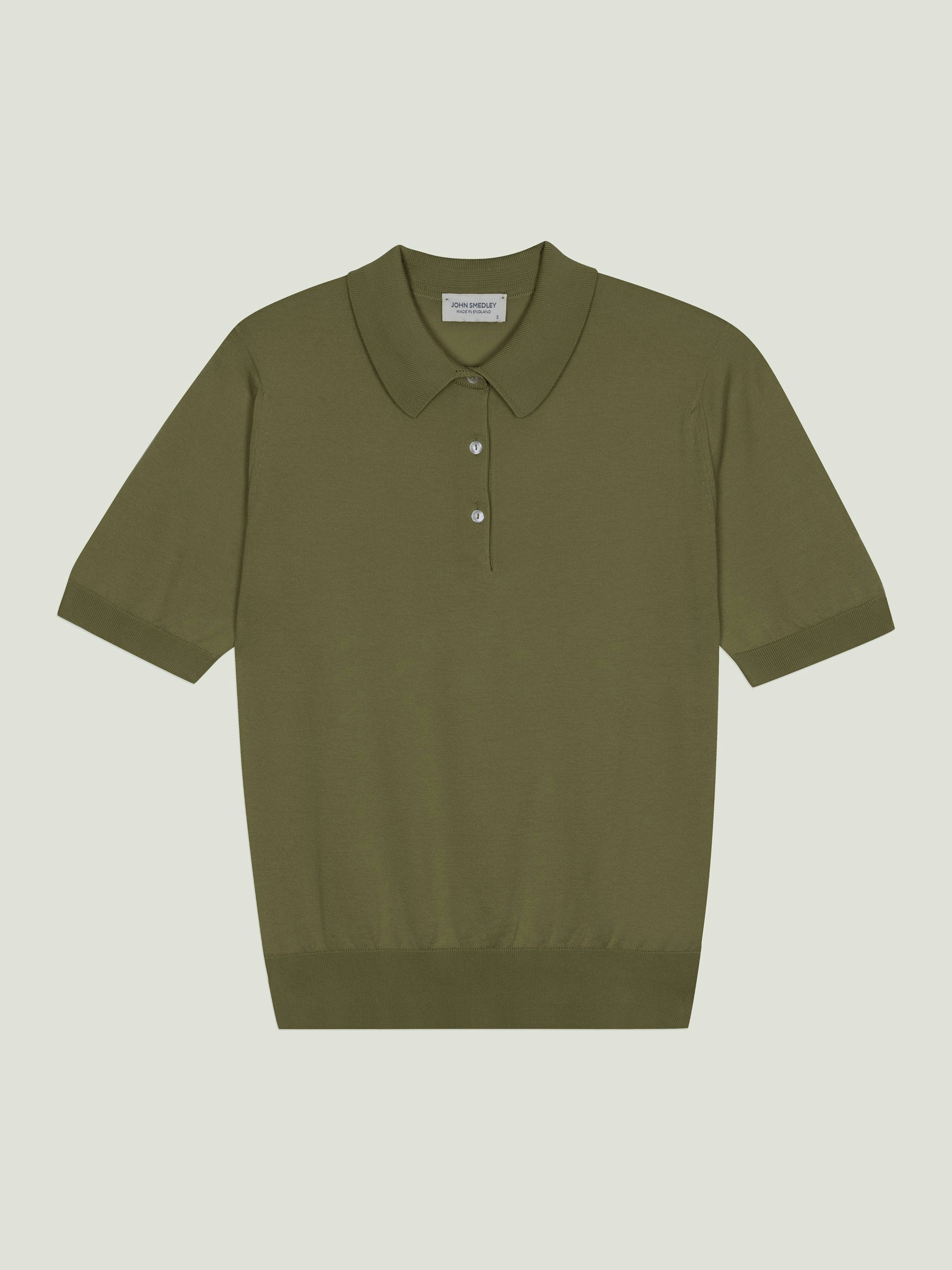 トップス JOHN SMEDLEY JILL COMMON FIT SILVER L Jill - John Smedley's Sea Island Cotton Polo Shirt | John Smedley