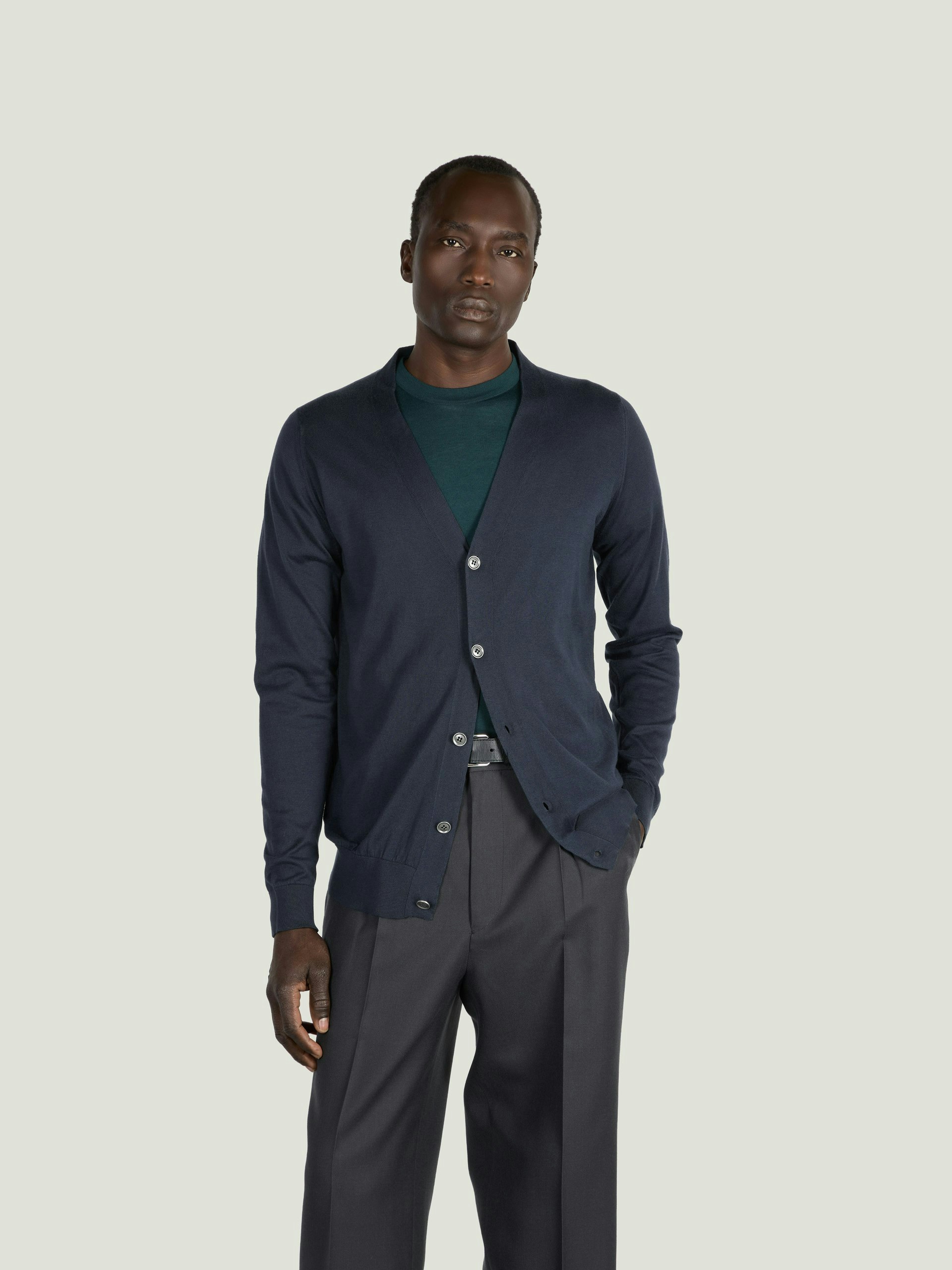 Bernard - John Smedley's Sea Island Cotton Cardigan | John Smedley