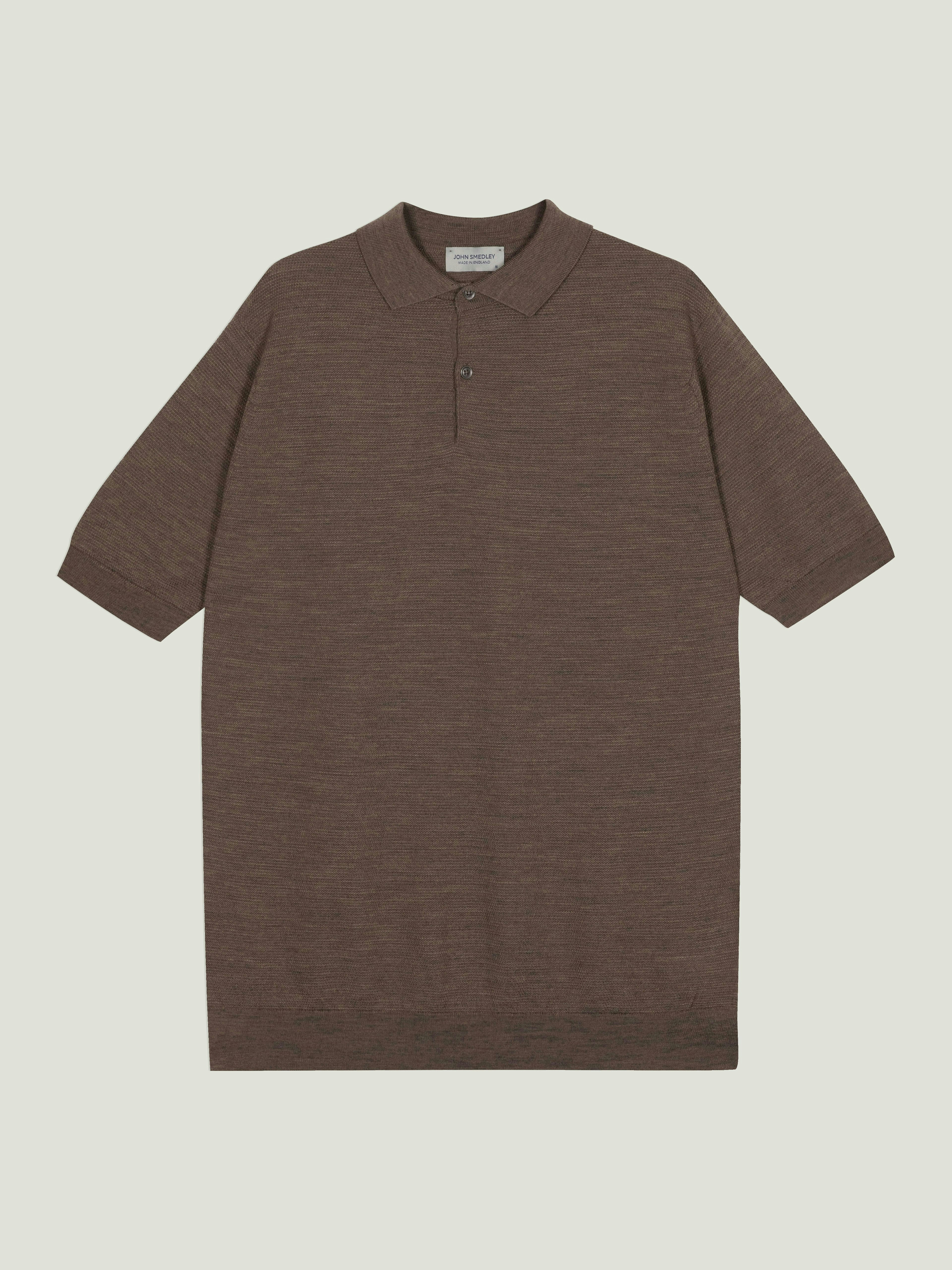 トップス JOHN SMEDLEY / Classic knit polo 14.Singular - Extra Fine Merino Wool Polo Shirt | John Smedley