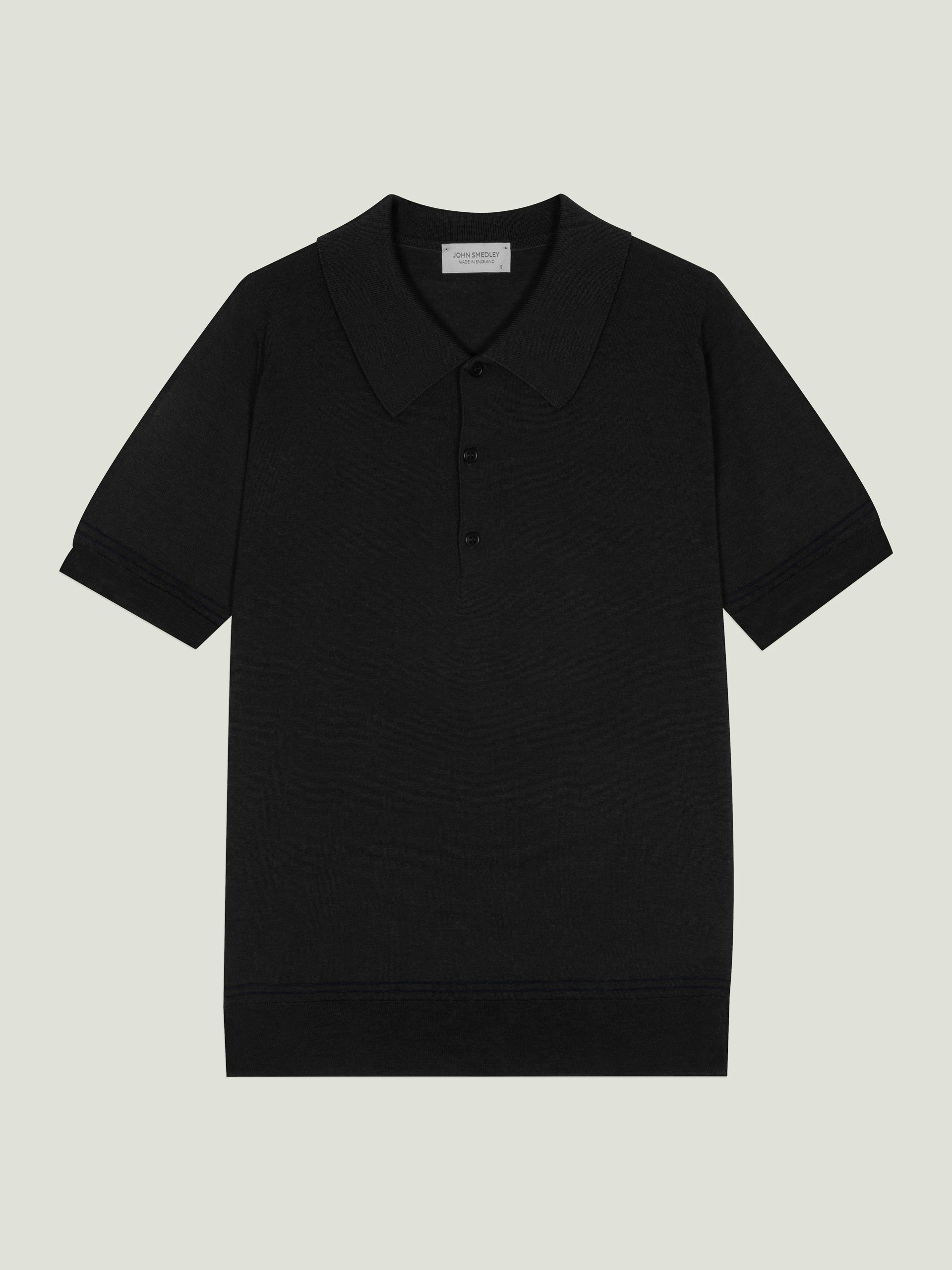 Monroe - John Smedley's Anglo Indian Gauze Polo Shirt | John Smedley