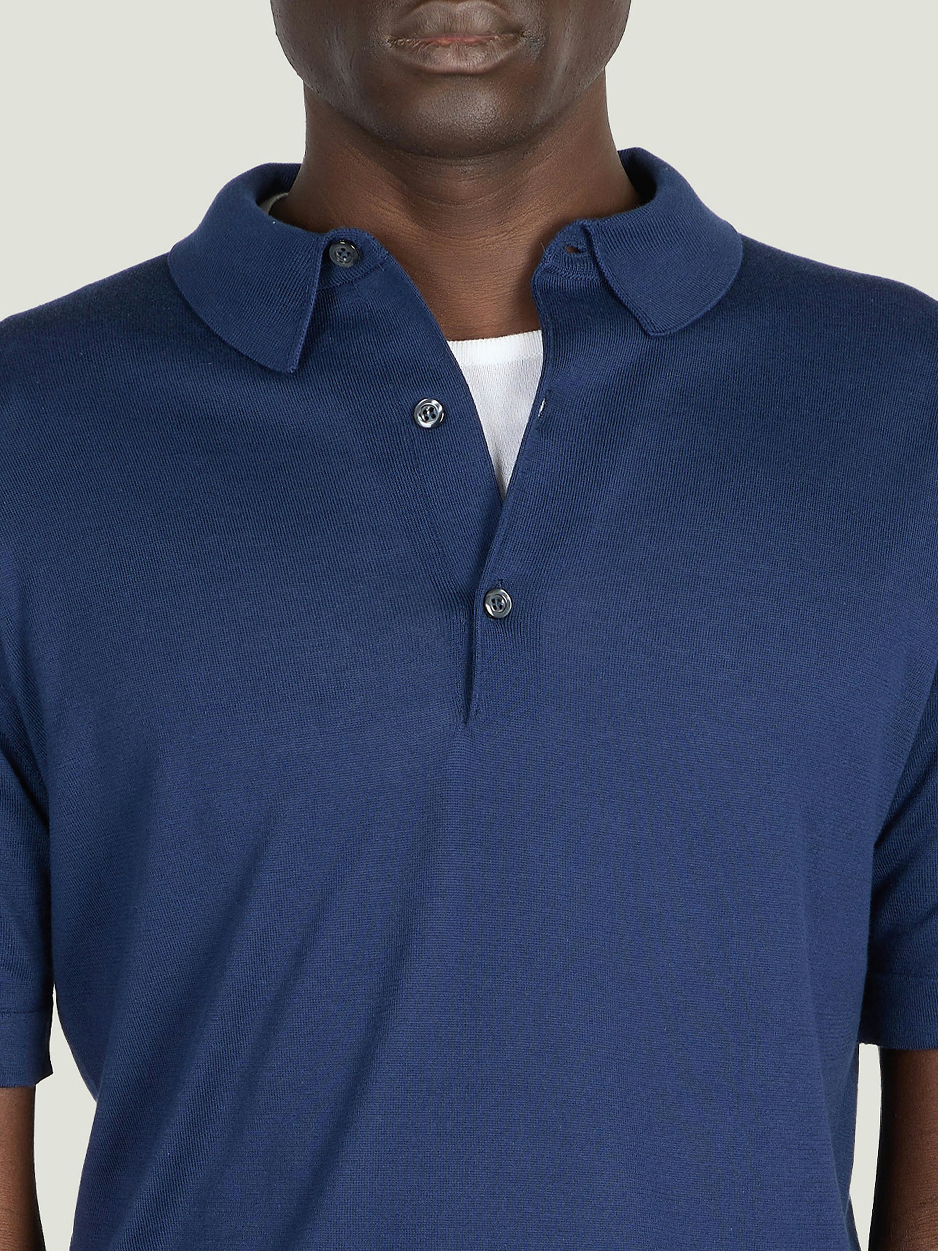 Mycroft - John Smedley's Sea Island Cotton Polo Shirt | John Smedley