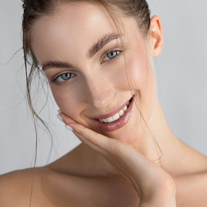 Close-up of a woman's face, 2