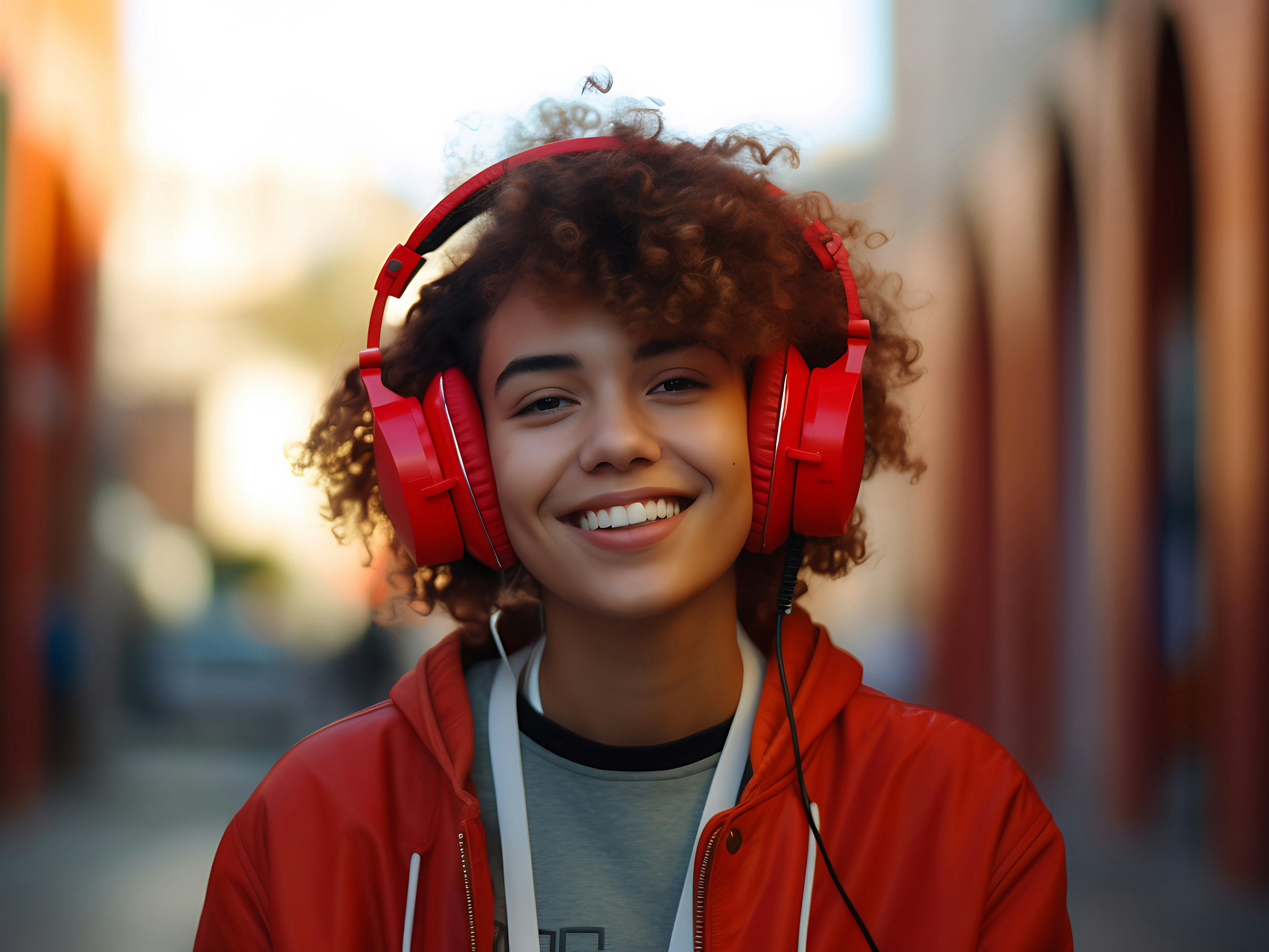 Girl with Headset