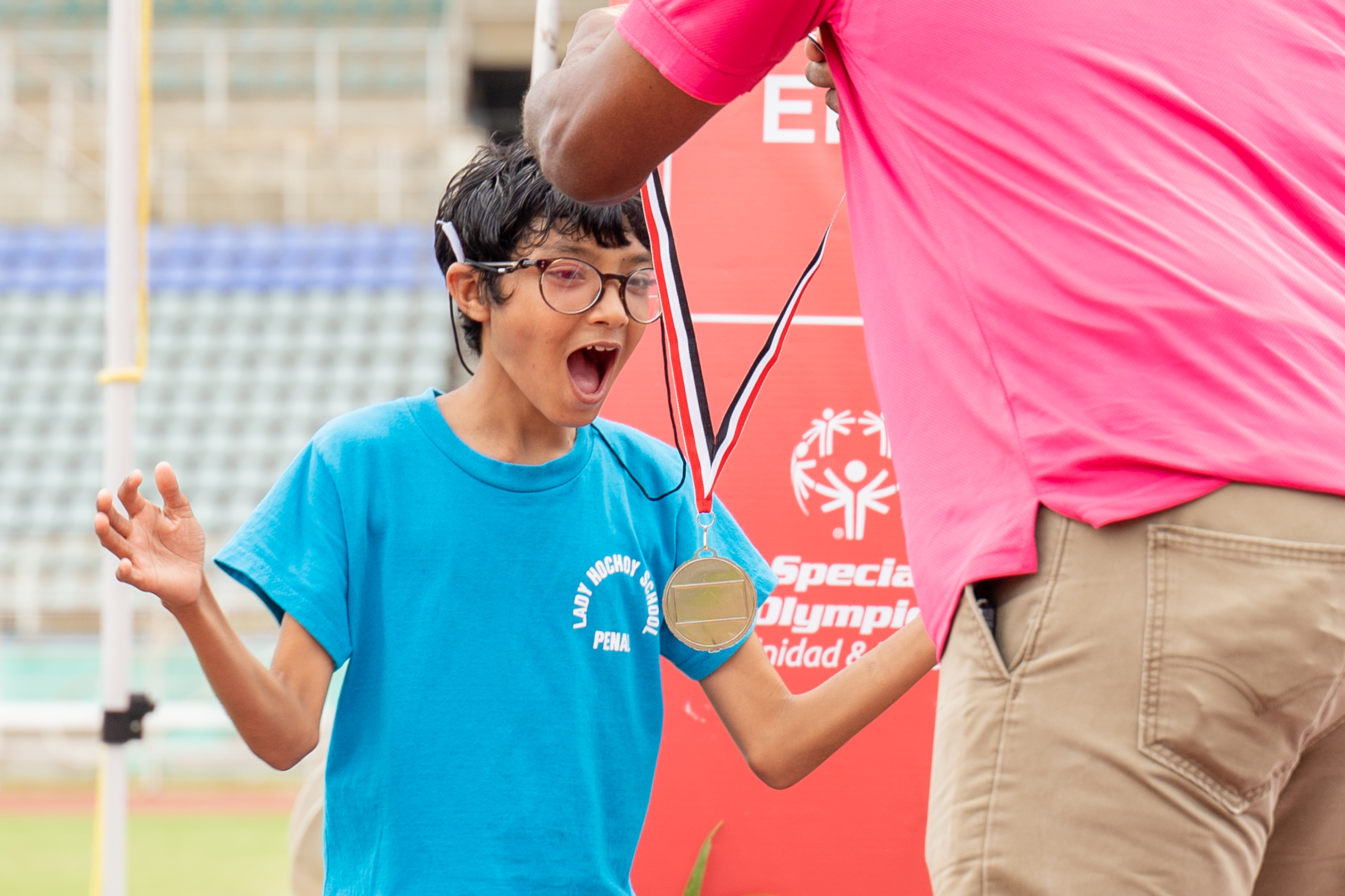 SOTT Athlete receiving a medal