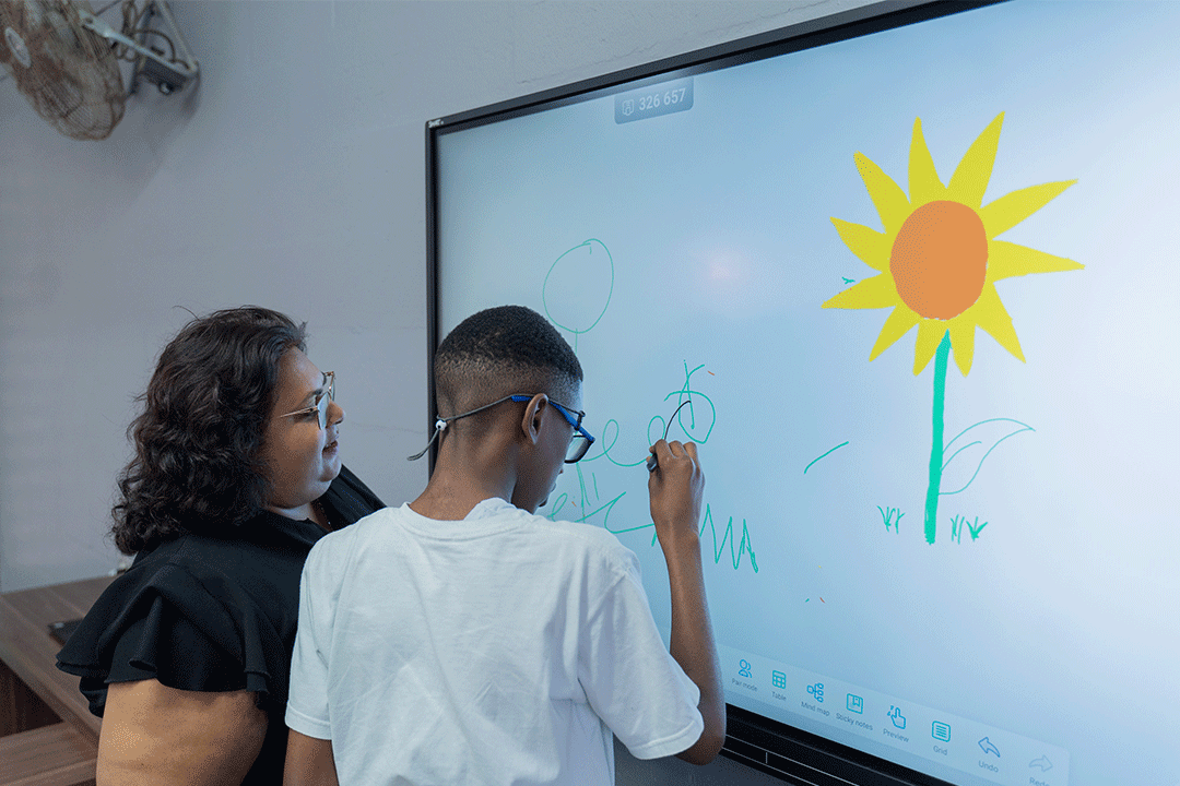 Visually Impaired Students have access to Smart boards