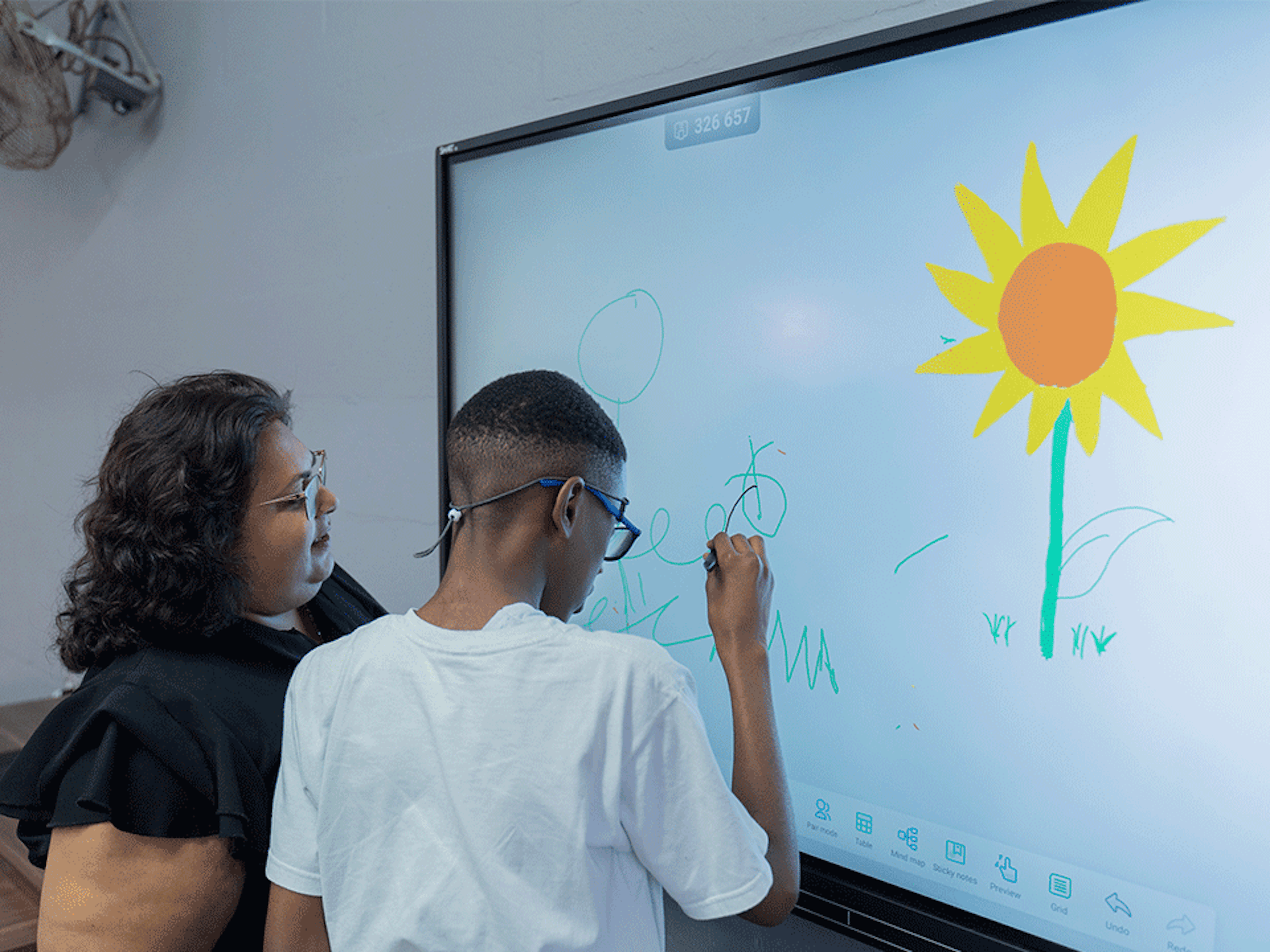 Visually Impaired Students have access to Smart boards