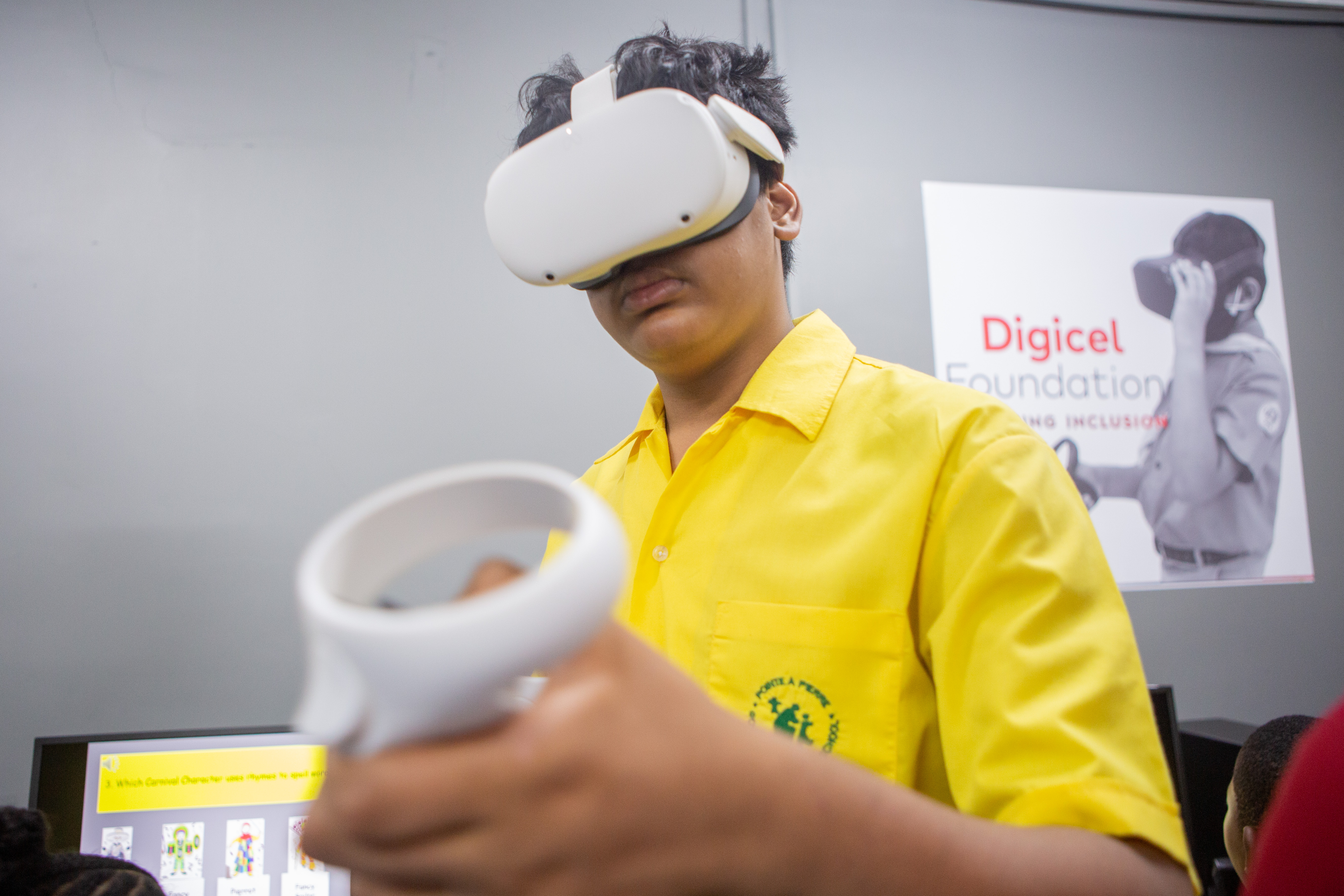 Students using Virtual Reality