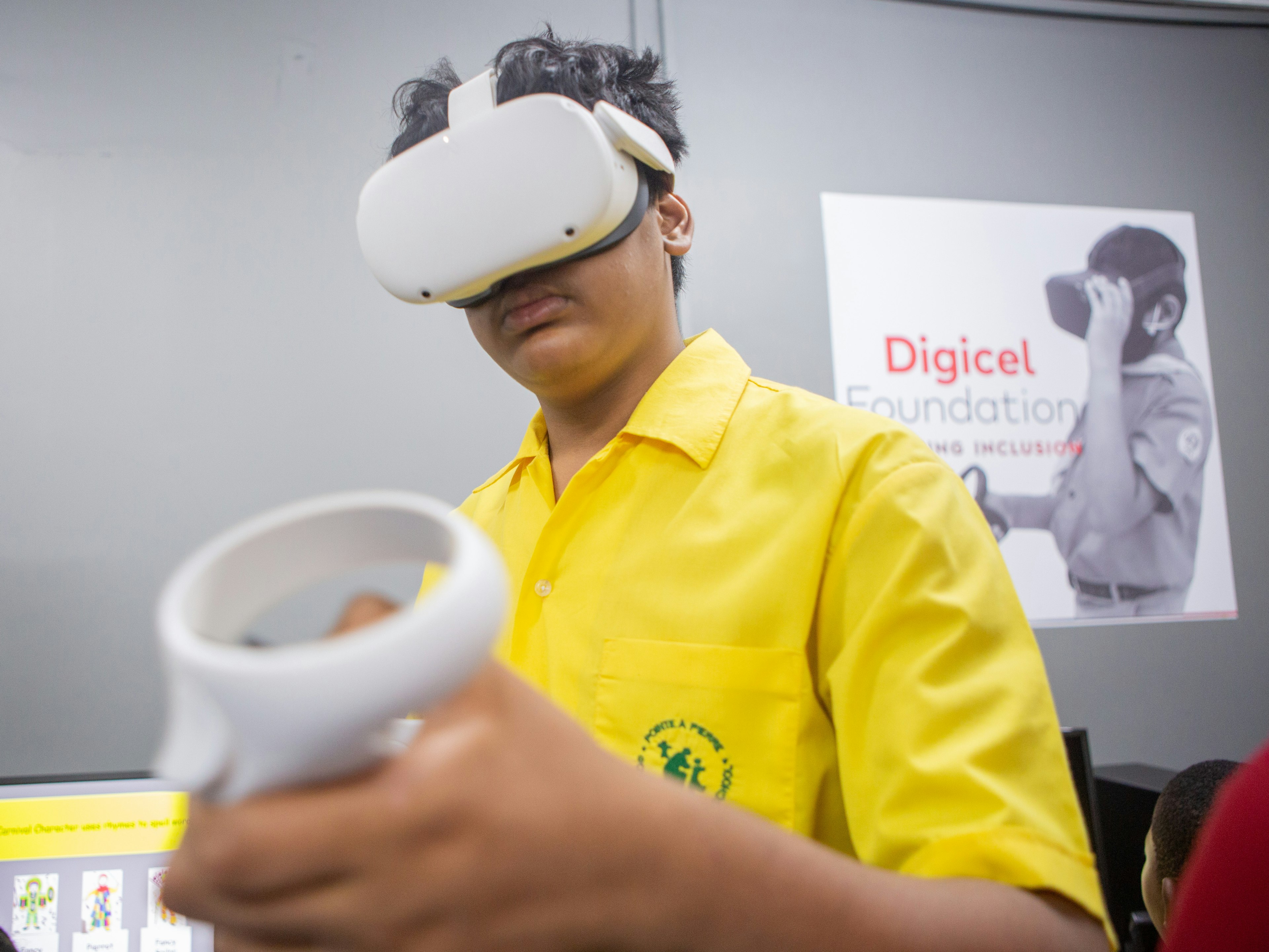 Students using Virtual Reality