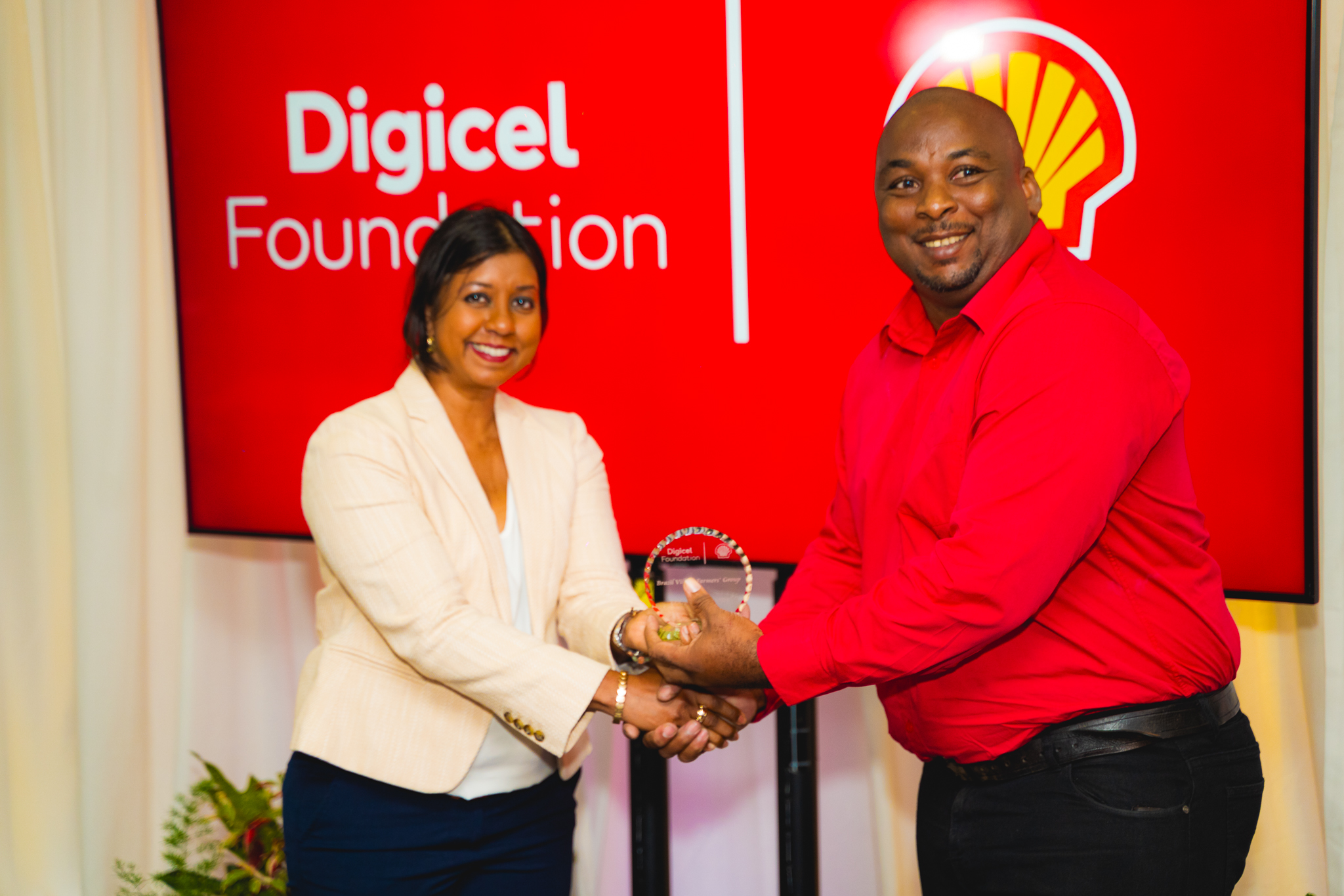 Two people shaking hands