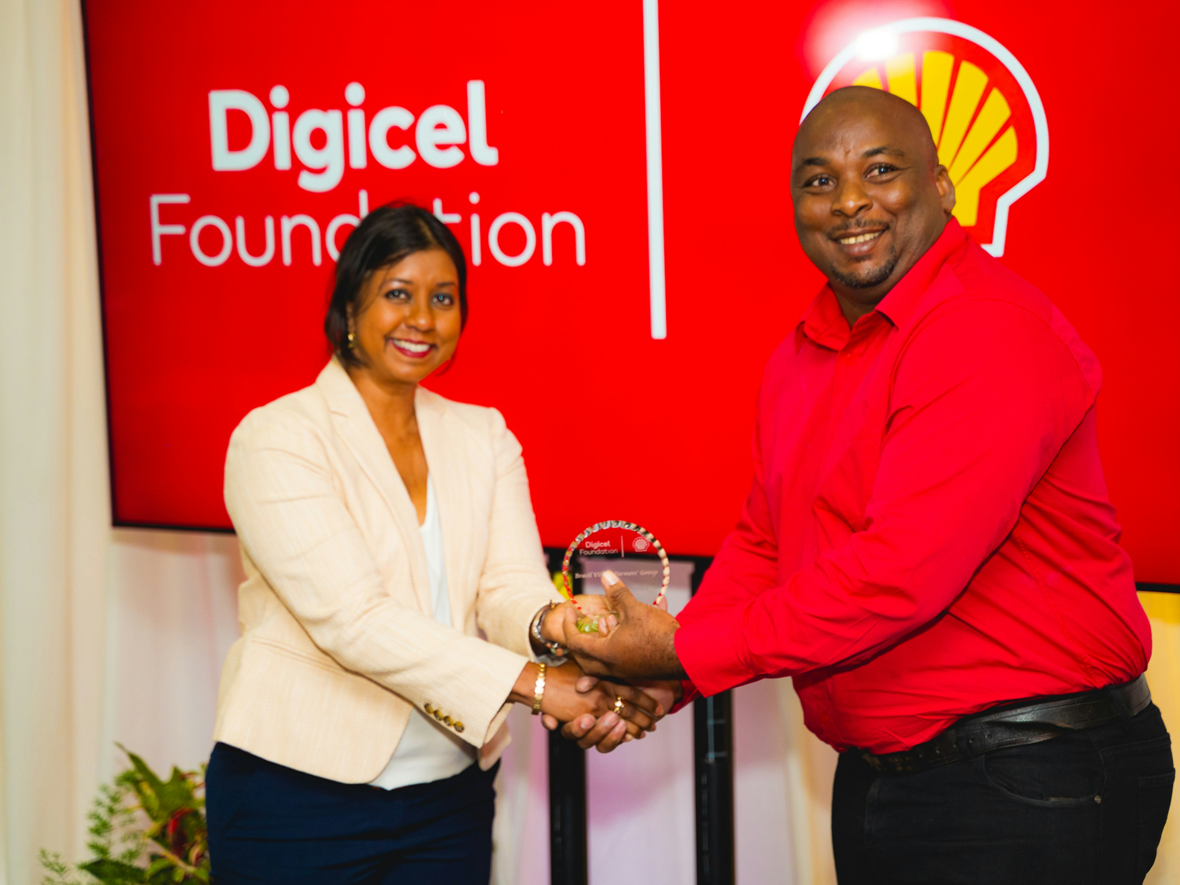 Two people shaking hands