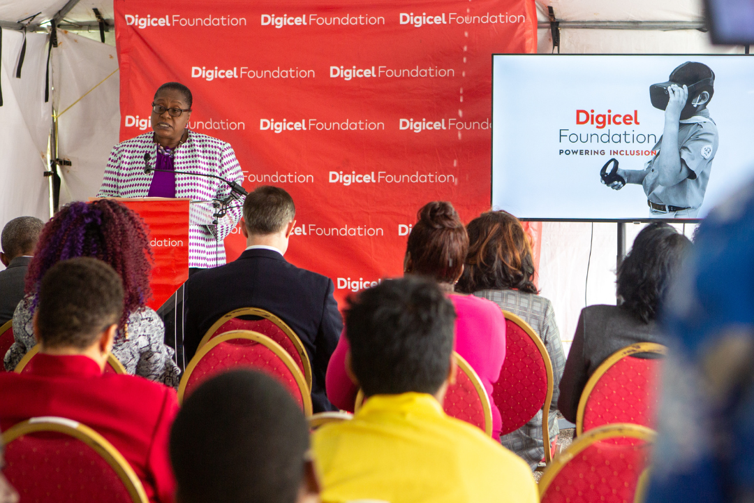 crowd gathered at innovation lab launch